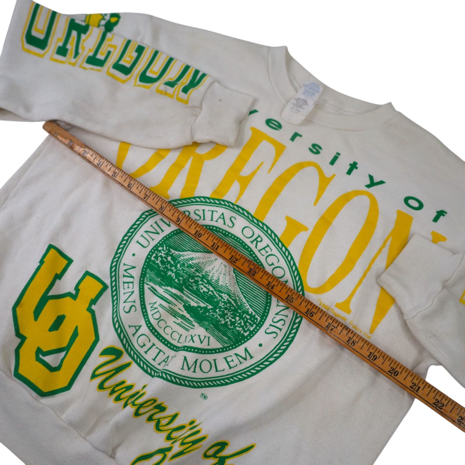 Majestic × NCAA × Vintage VTG Majestic University of Oregon Ducks Graphic Sweatshirt Size US L / EU 52-54 / 3 - 7 Thumbnail