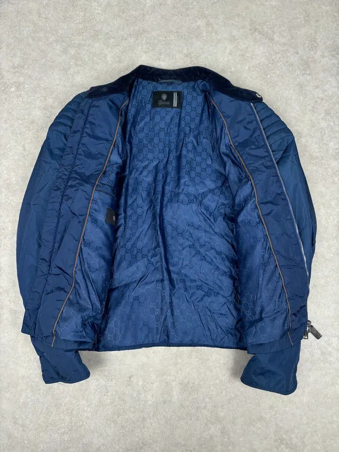 Gucci AW2010 Gucci Navy Nylon Quilted Puffer Jacket Size US L / EU 52-54 / 3 - 7 Thumbnail