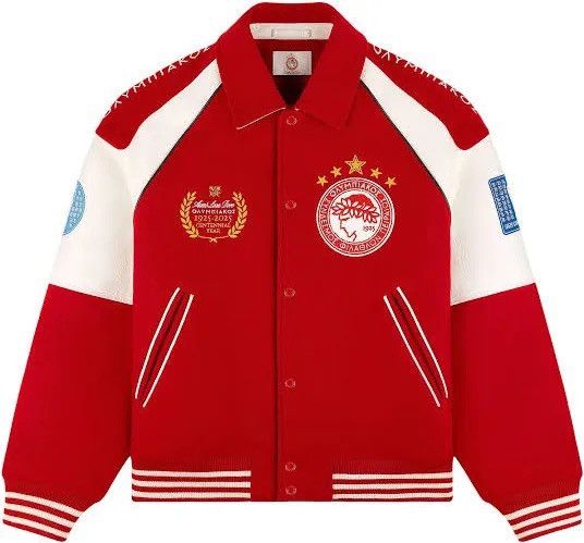Aime Leon Dore Aime Leon Dore ALD / Olympiacos F.C. Varsity Jacket size XXL Size US XXL / EU 58 / 5 - 2 Thumbnail