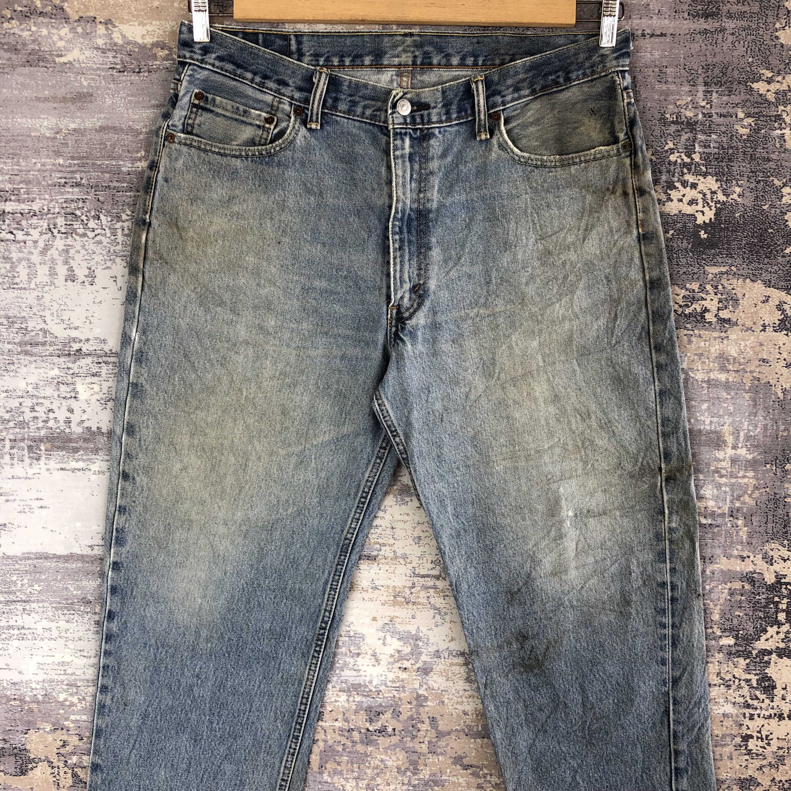 Levi's Vintage Levis 550 Dirty Jeans Levi's Faded Light Wash Denim Size US 36 / EU 52 - 3 Thumbnail