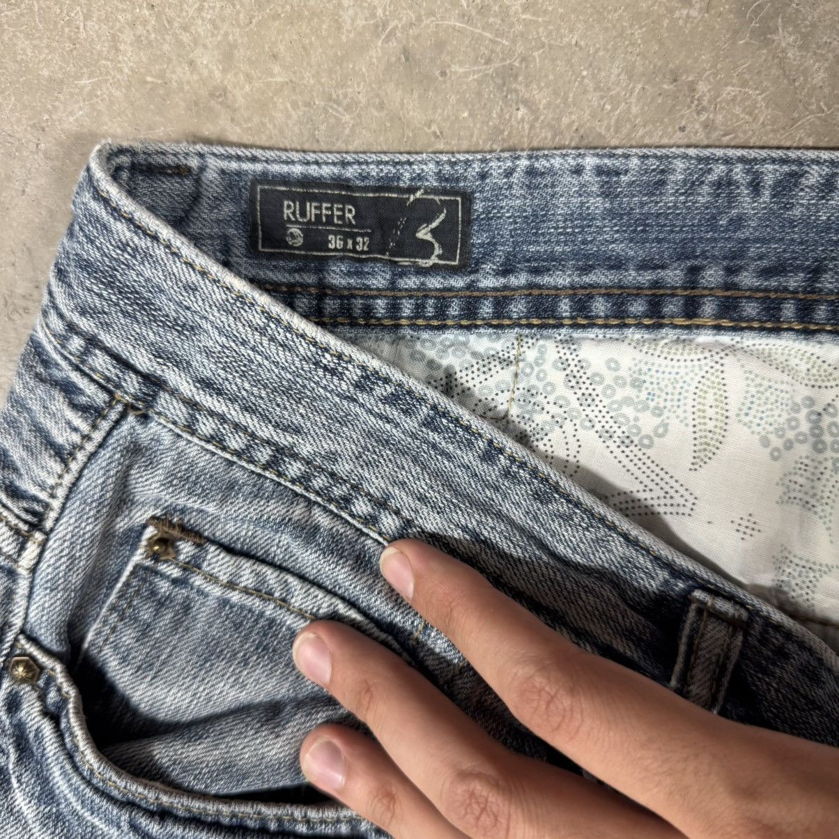 Vintage Vintage Straight Leg Denim Size US 36 / EU 52 - 2 Thumbnail