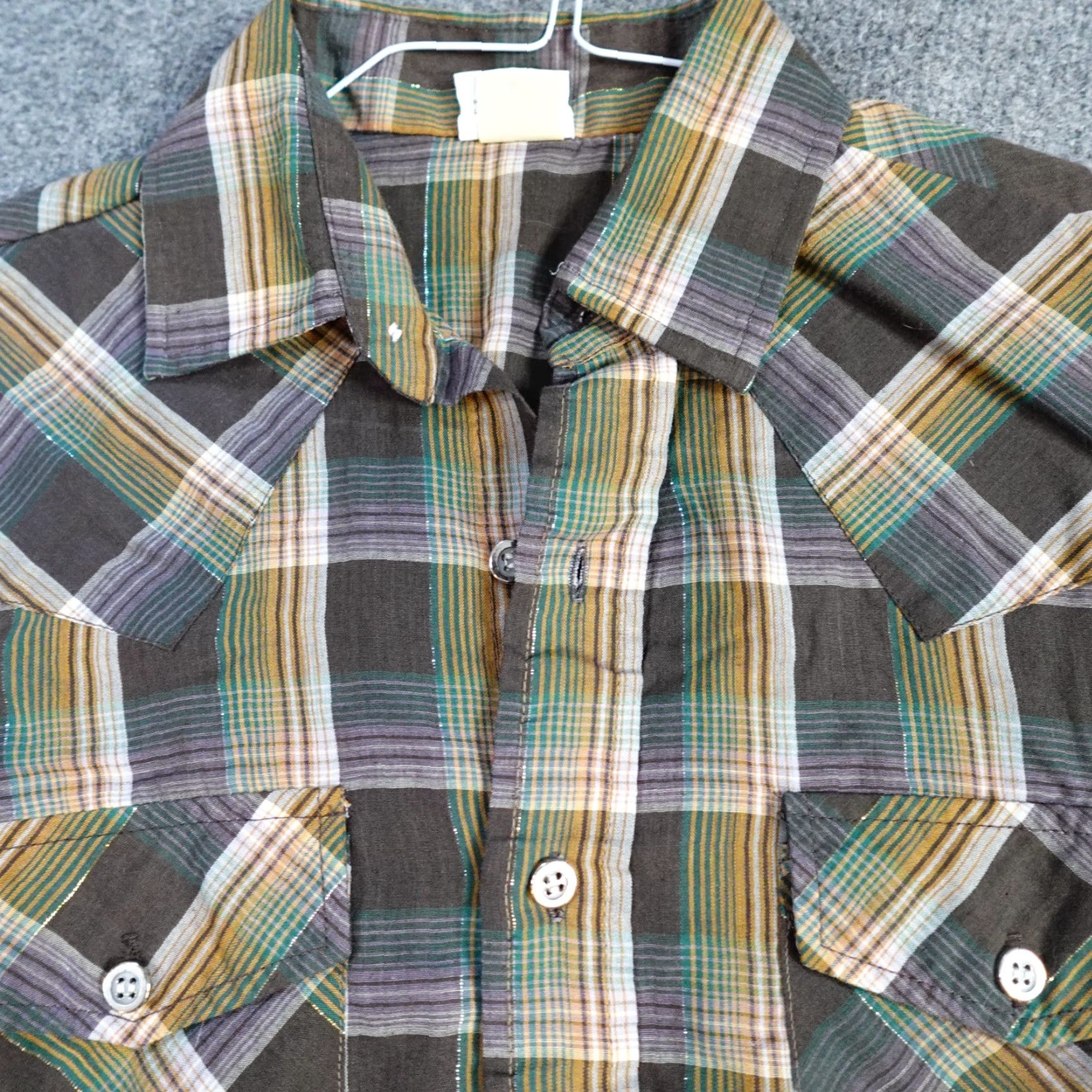 Vintage VINTAGE Montgomery Ward Shirt Medium Brown Western Short Sleeve USA Made Size US M / EU 48-50 / 2 - 2 Thumbnail