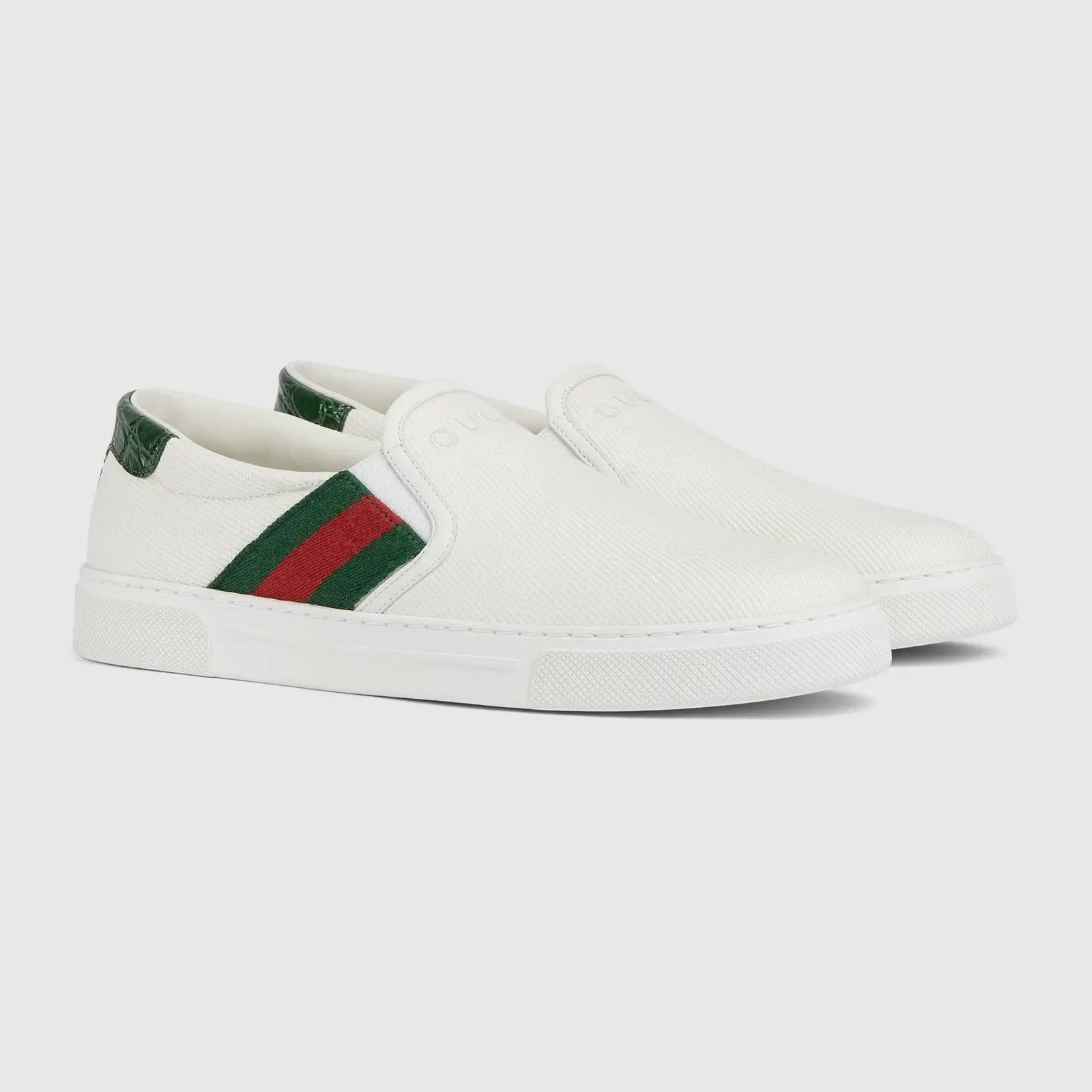 Gucci os11x0226 Ace Web Slip On Sneakers in Multicolor Size US 7.5 / EU 40-41 - 2 Thumbnail