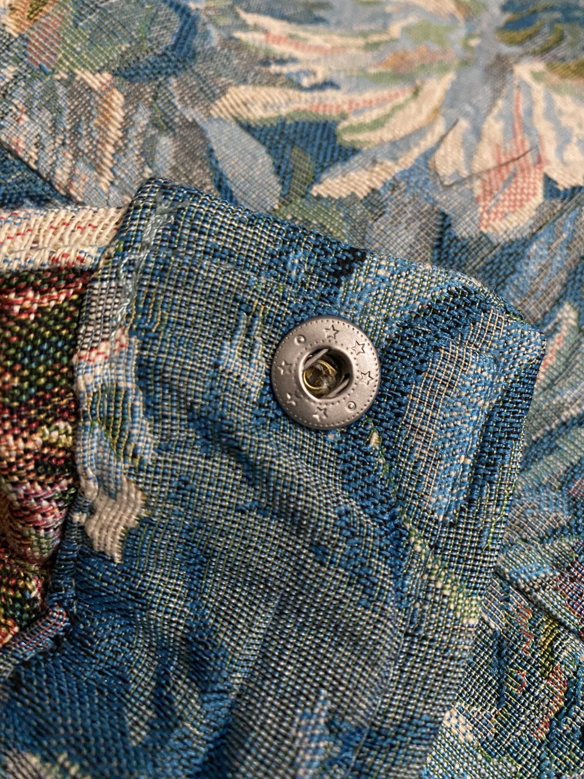 Vintage Sumwon Floral Tapestry Jacket Blue Vintage Aesthetic Zip-Up Size US L / EU 52-54 / 3 - 19 Thumbnail