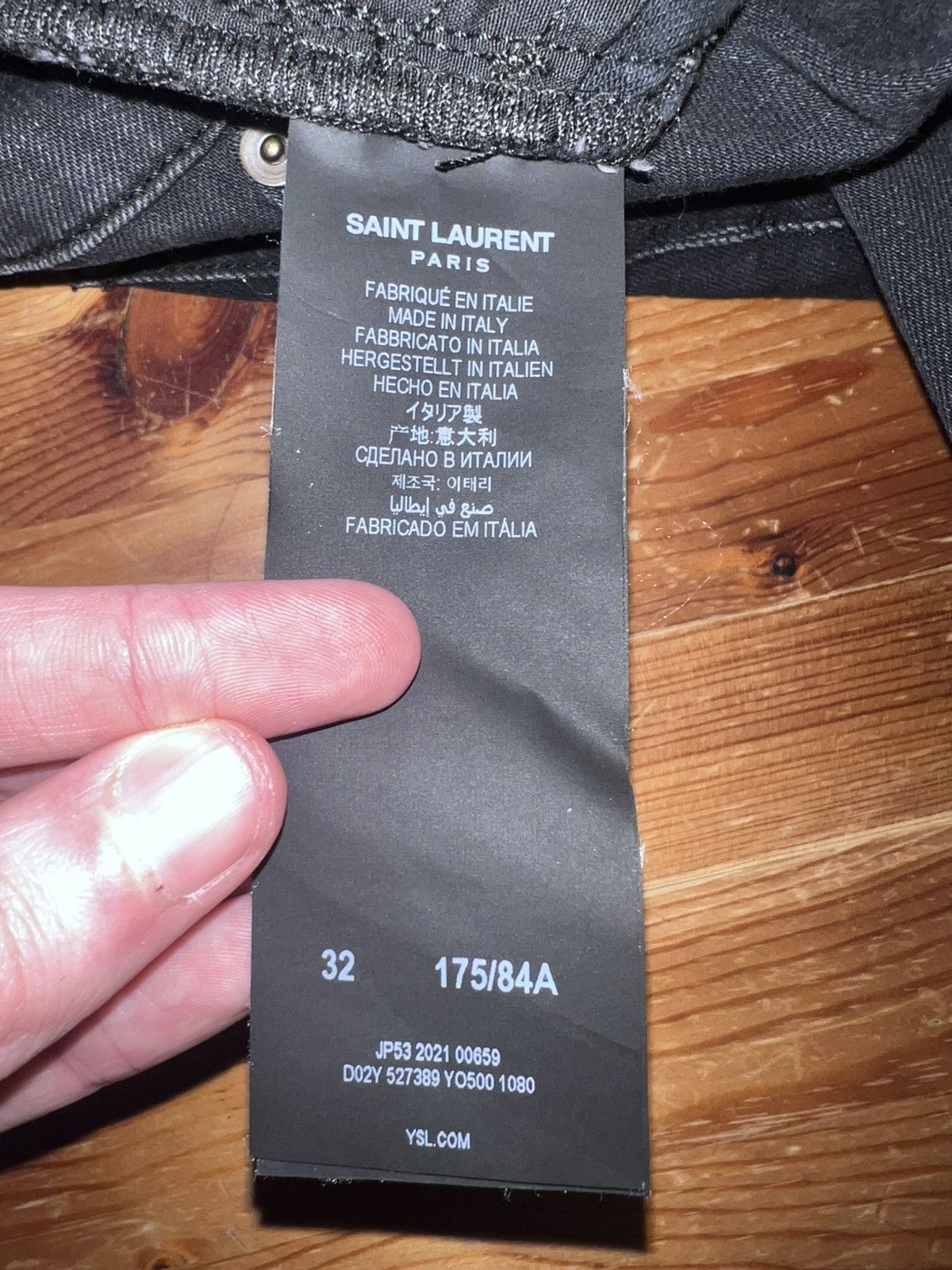 Yves Saint Laurent YSL black jeans size 32 Size US 32 / EU 48 - 4 Thumbnail
