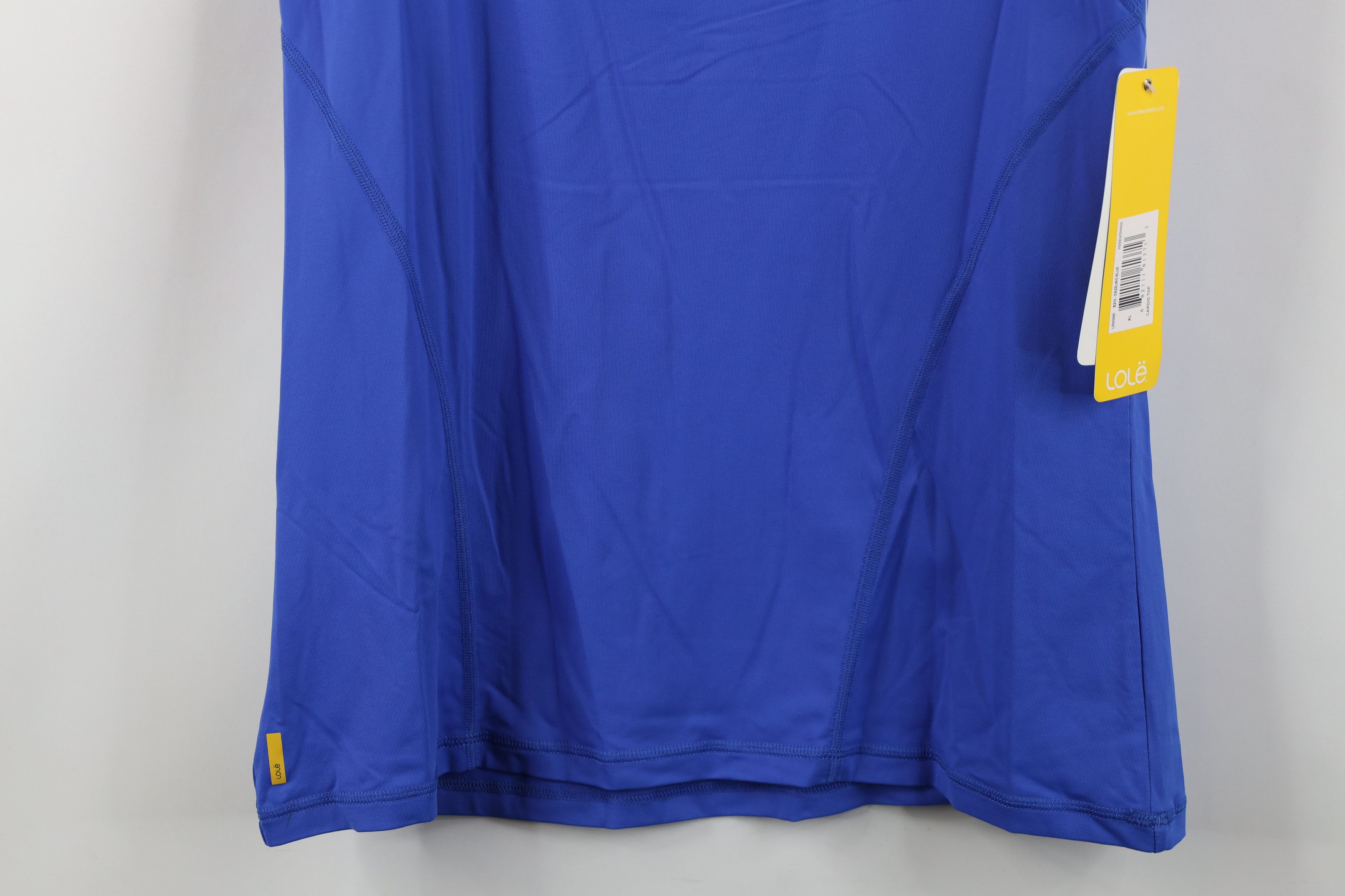 Vintage New Lole Knit Cardio Running Jogging Yoga Gym T-Shirt Blue Size XL / US 12-14 / IT 48-50 - 3 Thumbnail