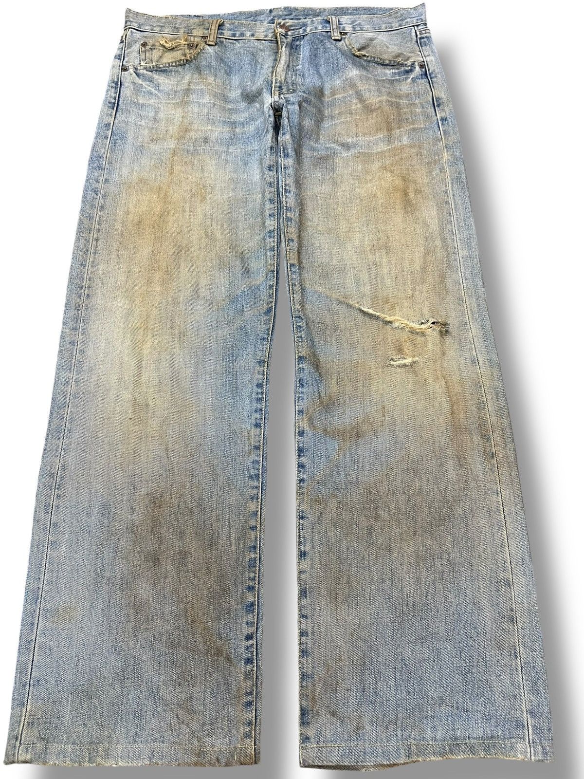Uniqlo Vintage Uniqlo S-003 Baggy Mudwash Denim Size US 36 / EU 52 - 1 Thumbnail