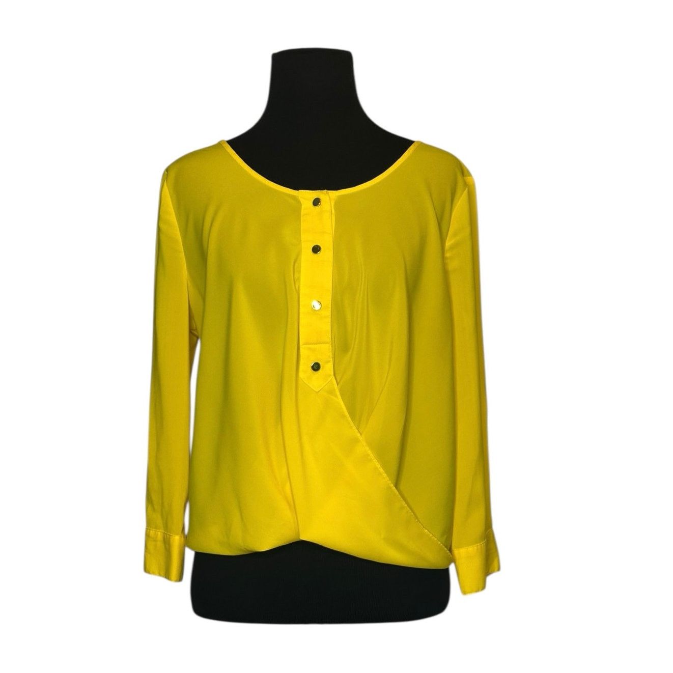 Bebe Bebe yellow vibrant 3/4 sleeves blouse size XS Size XS / US 0-2 / IT 36-38 - 13 Thumbnail