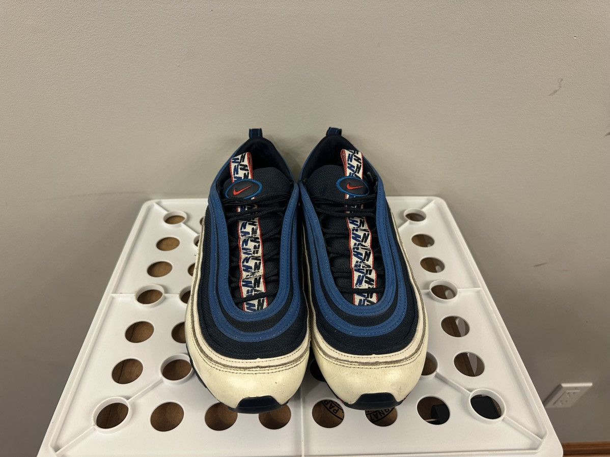 Nike Nike Air Max 97 Pull Tab Obsidian White Size US 9.5 / EU 42-43 - 11 Thumbnail