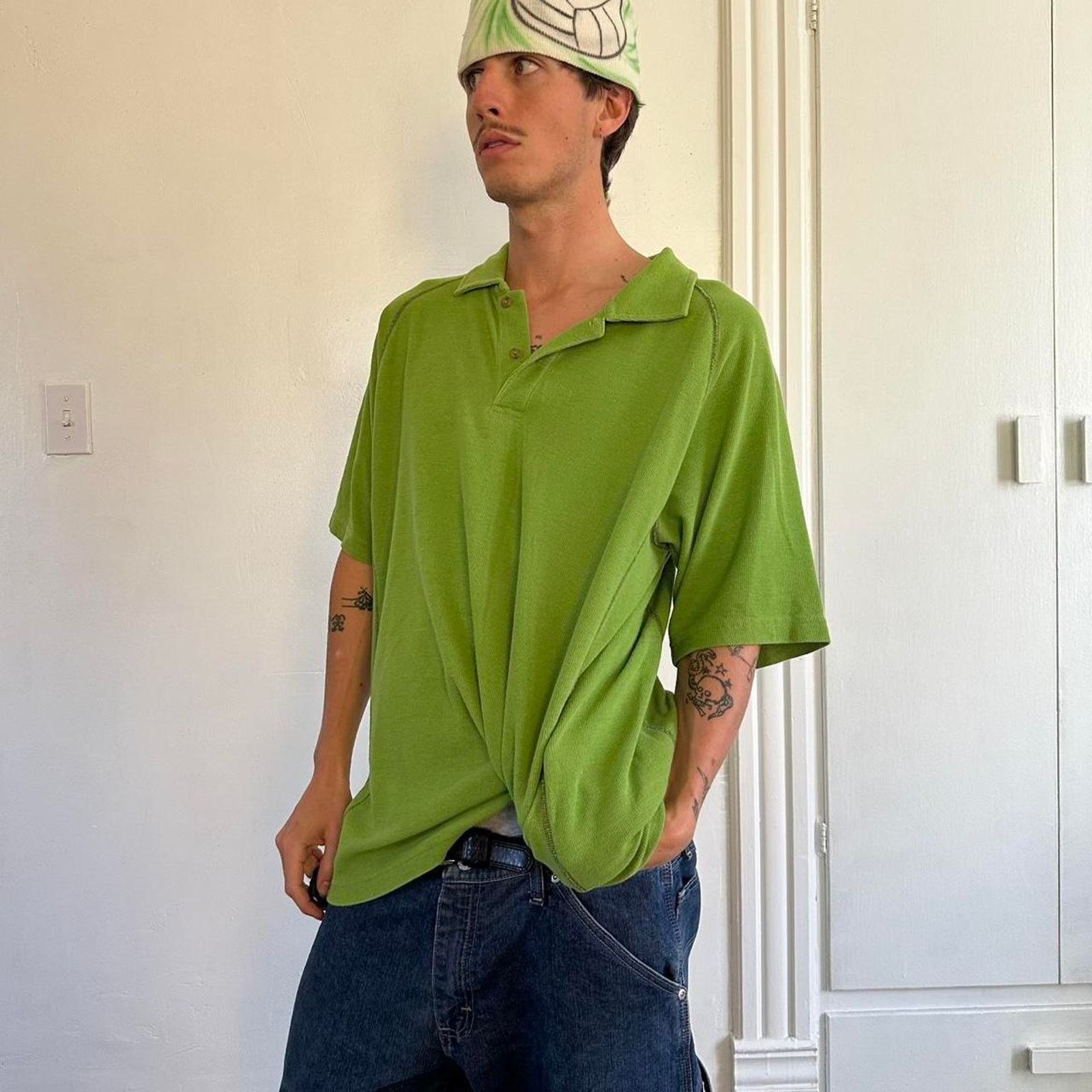 Timberland × Vintage Vintage Timberland Rugged Cotton Oversized Polo Top Shirt Size US XXL / EU 58 / 5 - 6 Thumbnail