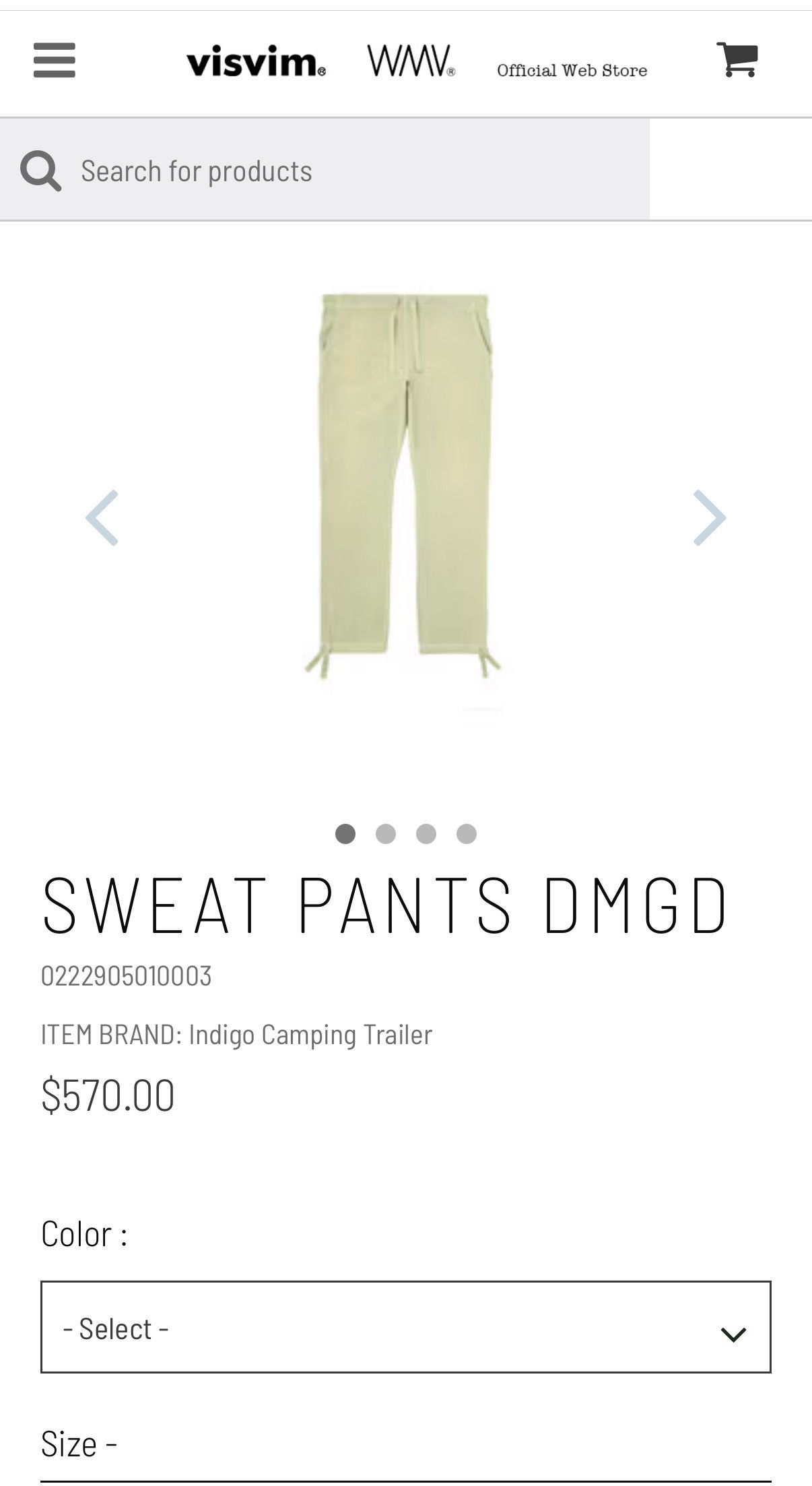 Visvim Visvim 22 ict Sweat Pants DMGD Size US 32 / EU 48 - 1 Thumbnail