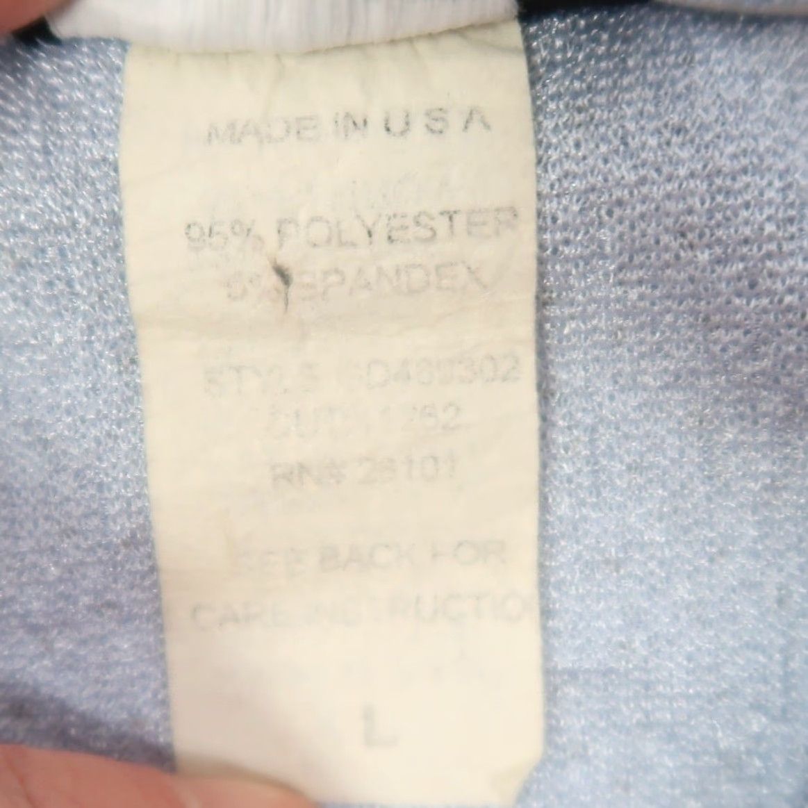 Vintage VINTAGE Rave Tank Top Halter Glitter Silver Light Blue 90s Y2K Party/Cocktail Womens L Sleeveless Women's Size L / US 10 / IT 46 - 7 Thumbnail