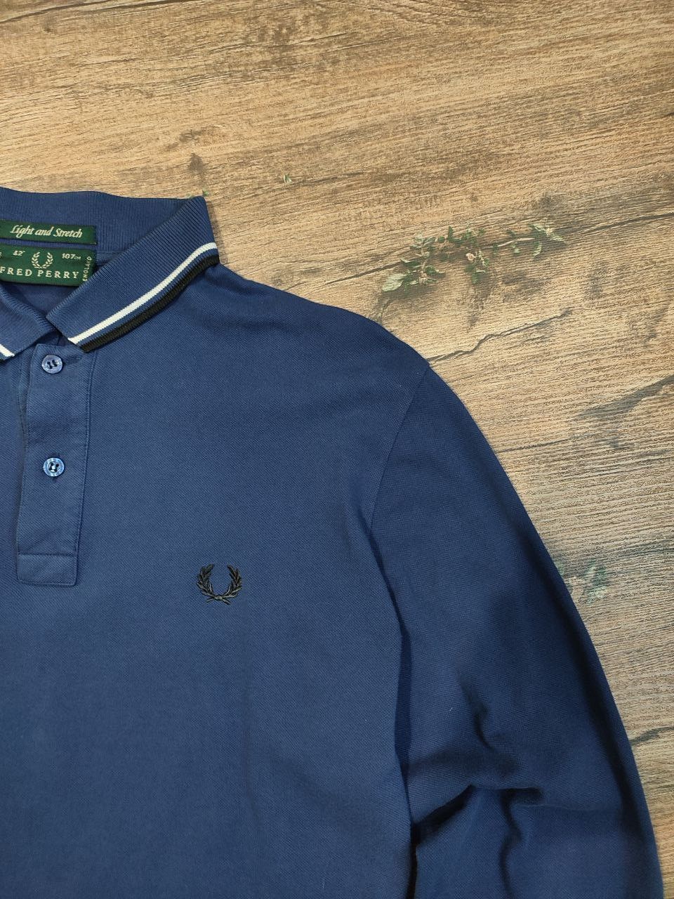 Fred Perry Vintage Fred Perry long sleeve polo shirt Blue 90s Itali Size US XL / EU 56 / 4 - 2 Thumbnail