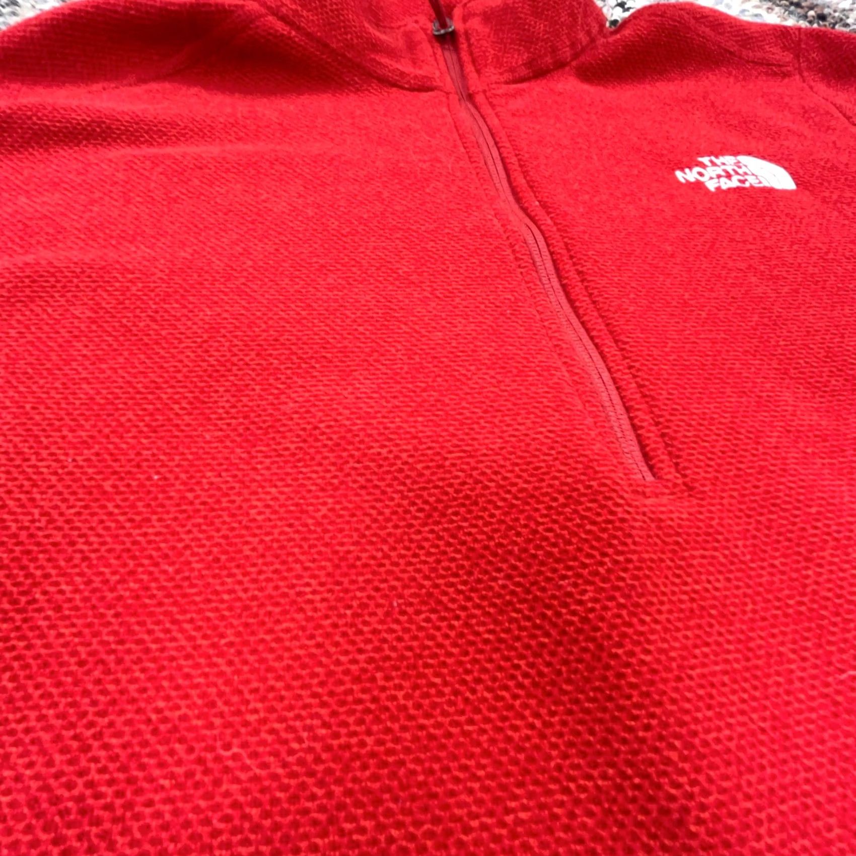 The North Face The North Face Sweater Men Medium Red Pullover Fleece Jacket Waffle Knit Hal Zip Size US M / EU 48-50 / 2 - 5 Thumbnail