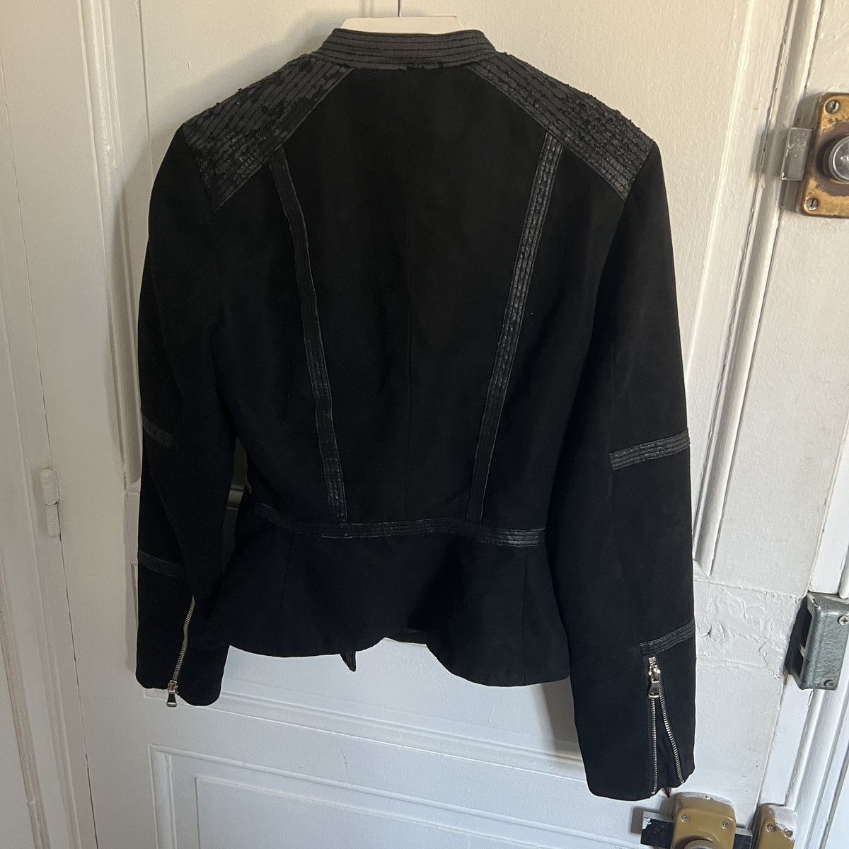 Japanese Brand × Vintage Y2K Black Jacket leather like rick raf junya cdg 2000s Size S / US 4 / IT 40 - 4 Thumbnail