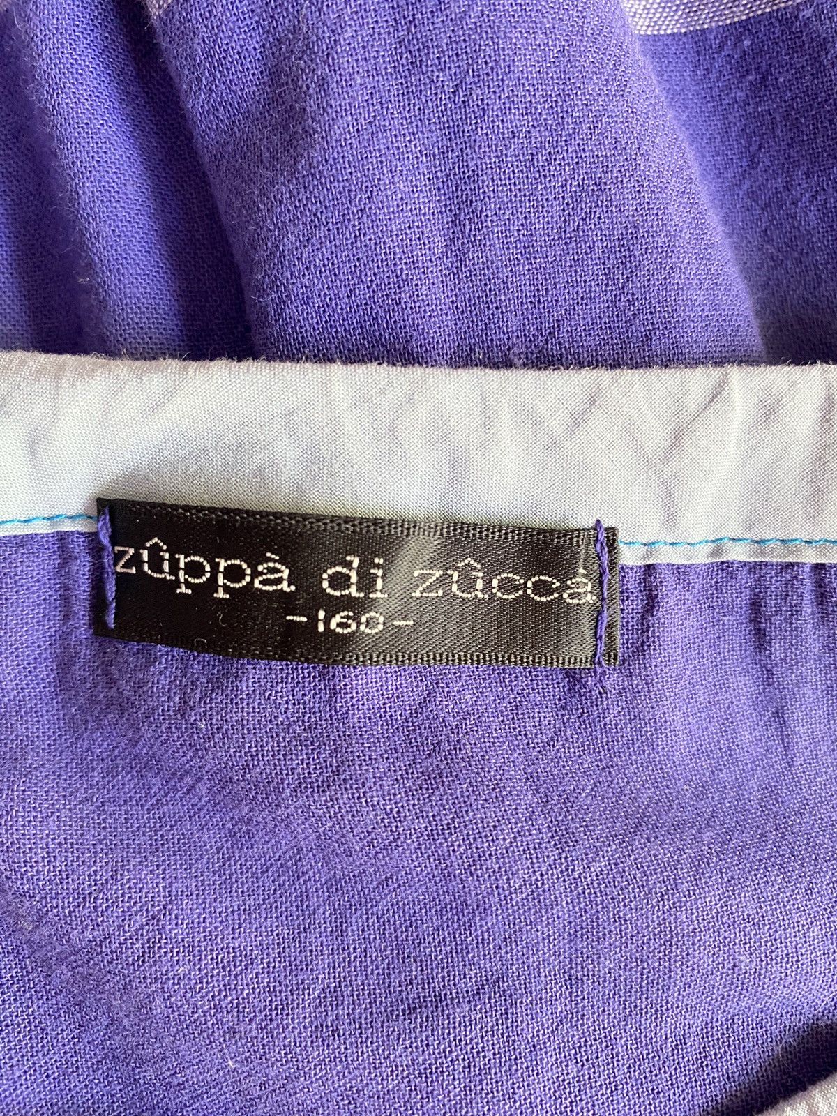Zucca Zucca stripped ruffle purple blouse Size M / US 6-8 / IT 42-44 - 3 Thumbnail