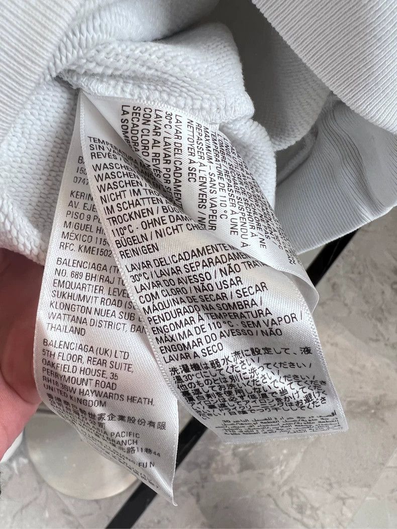 Balenciaga Balenciaga Adidas joint embroidery Logo sweater white Size US L / EU 52-54 / 3 - 5 Thumbnail