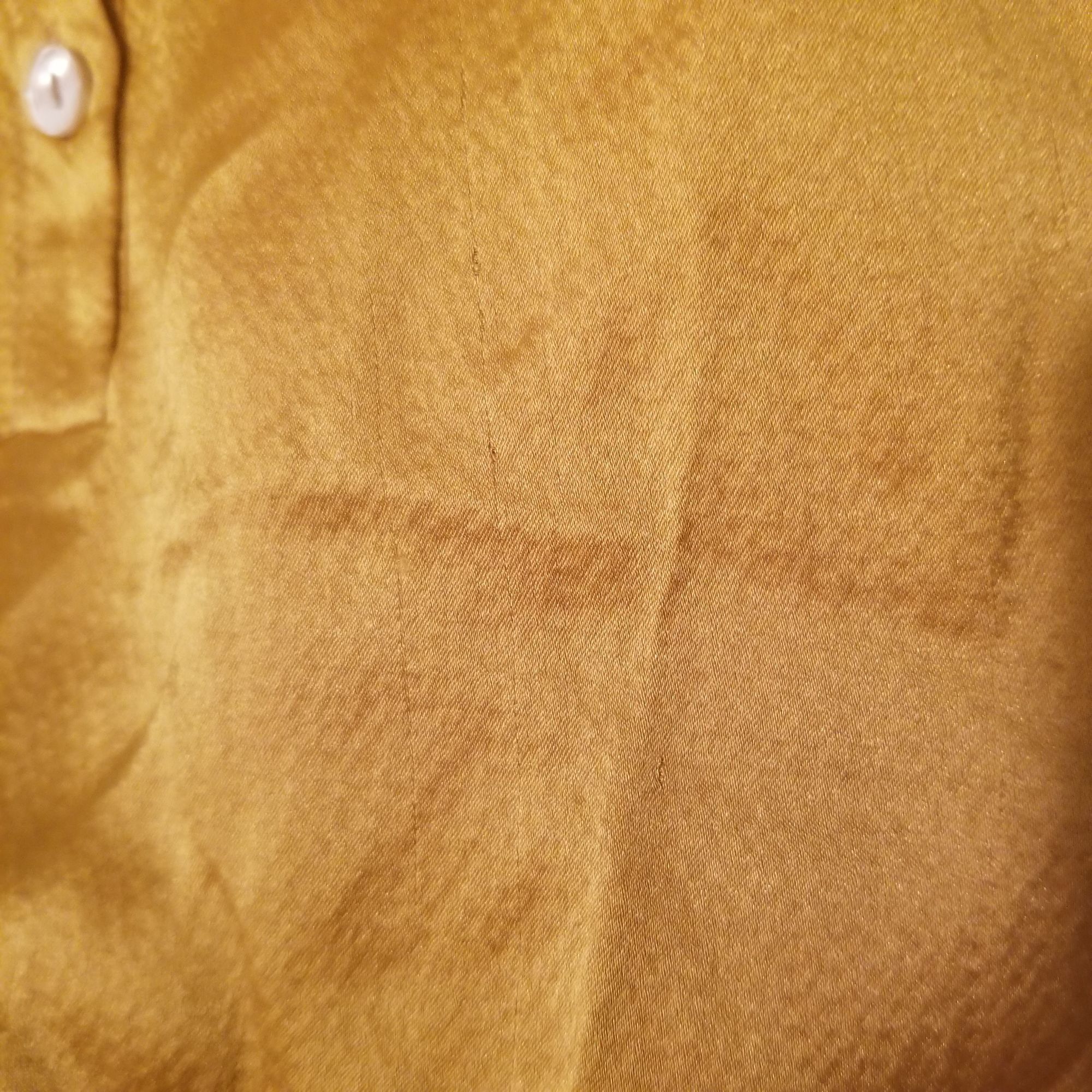 J.Crew J Crew 4 Golden Yellow Silk Hammered Ruffle Top Preppy Twee Size S / US 4 / IT 40 - 6 Thumbnail