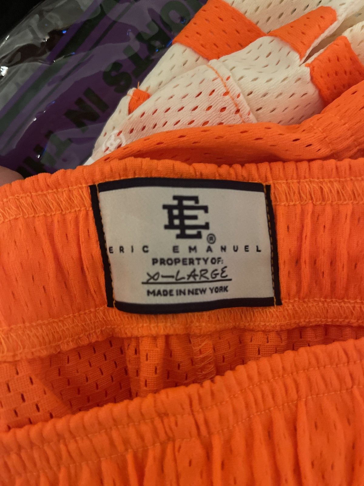 Eric Emanuel Eric Emanuel EE Basic V2 Orange Mesh Shorts XL Size US 32 / EU 48 - 6 Thumbnail