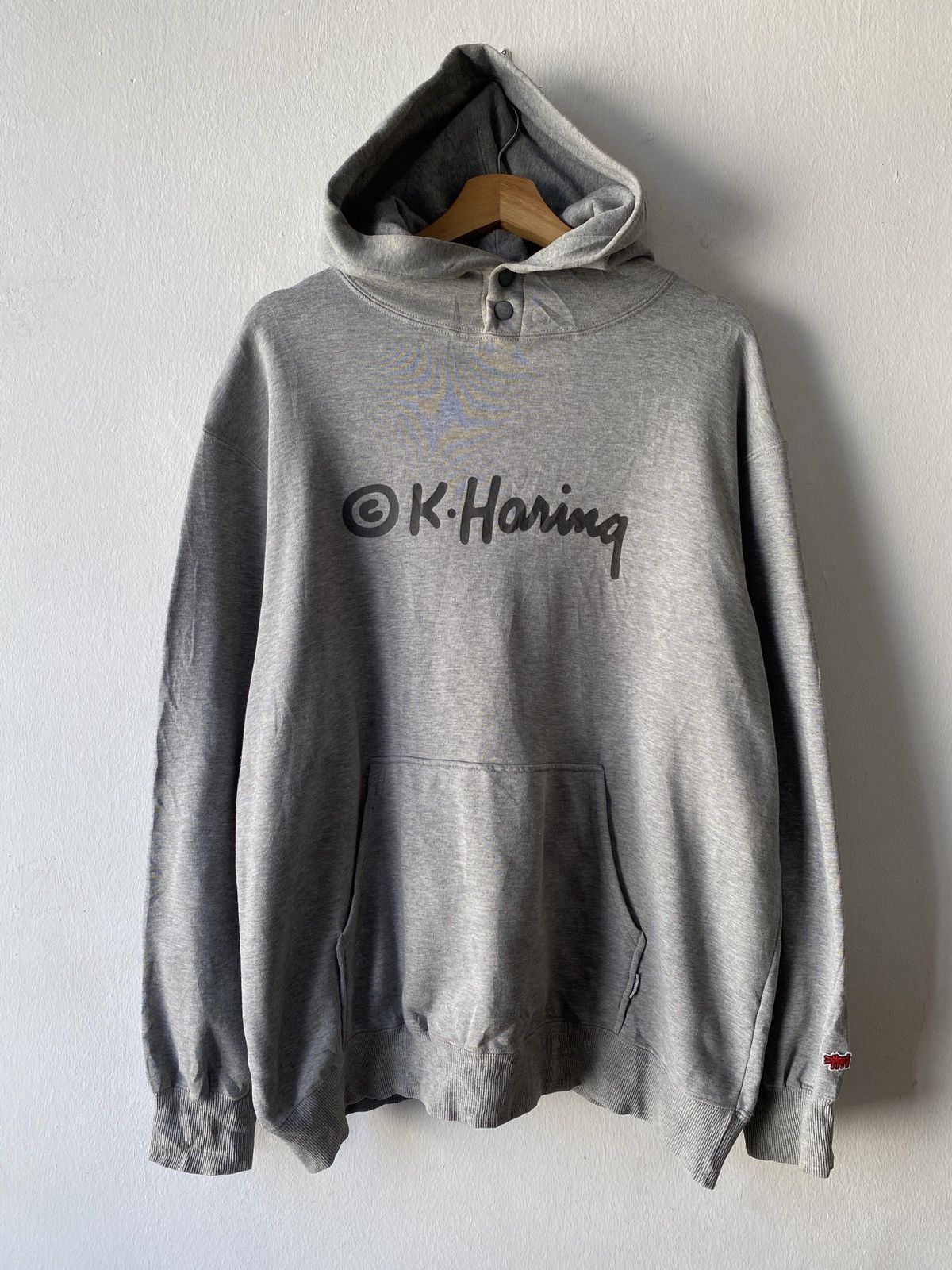 Keith Haring × Vintage Vintage K.Haring Baby Radiant Oversized Hooded Sweatshirt Size US XL / EU 56 / 4 - 4 Thumbnail