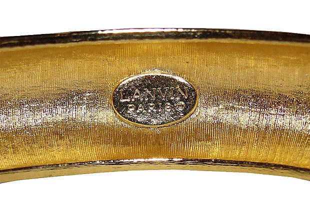 Lanvin Lanvin Goldtone Retro Bangle Bracelet Size ONE SIZE - 5 Thumbnail