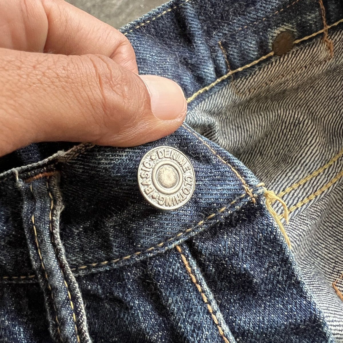 Denime 🔥 Denime Authentic Lot 669 Selvedge Hidden Rivet Denim Jeans Size US 30 / EU 46 - 21 Thumbnail