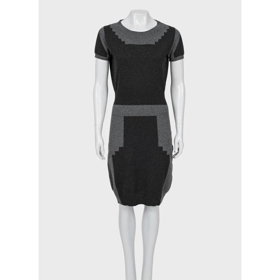 Saint Laurent Multicolor Cashmere Dress Size M (runs small)