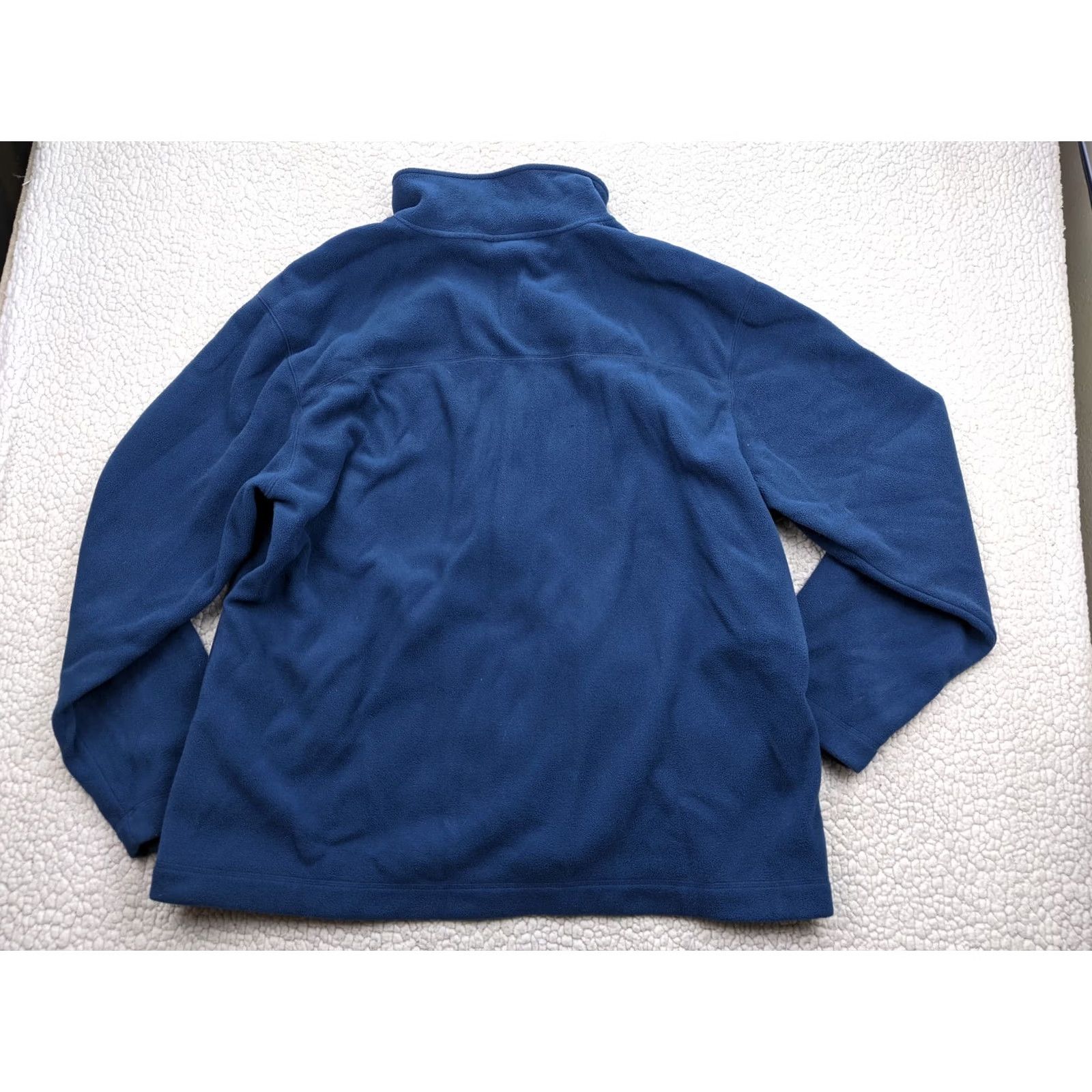 Vintage Disneyland Resort Womens XL Blue Mickey Patch Fleece Jacket Full Zip Mock Neck Size XL / US 12-14 / IT 48-50 - 7 Thumbnail