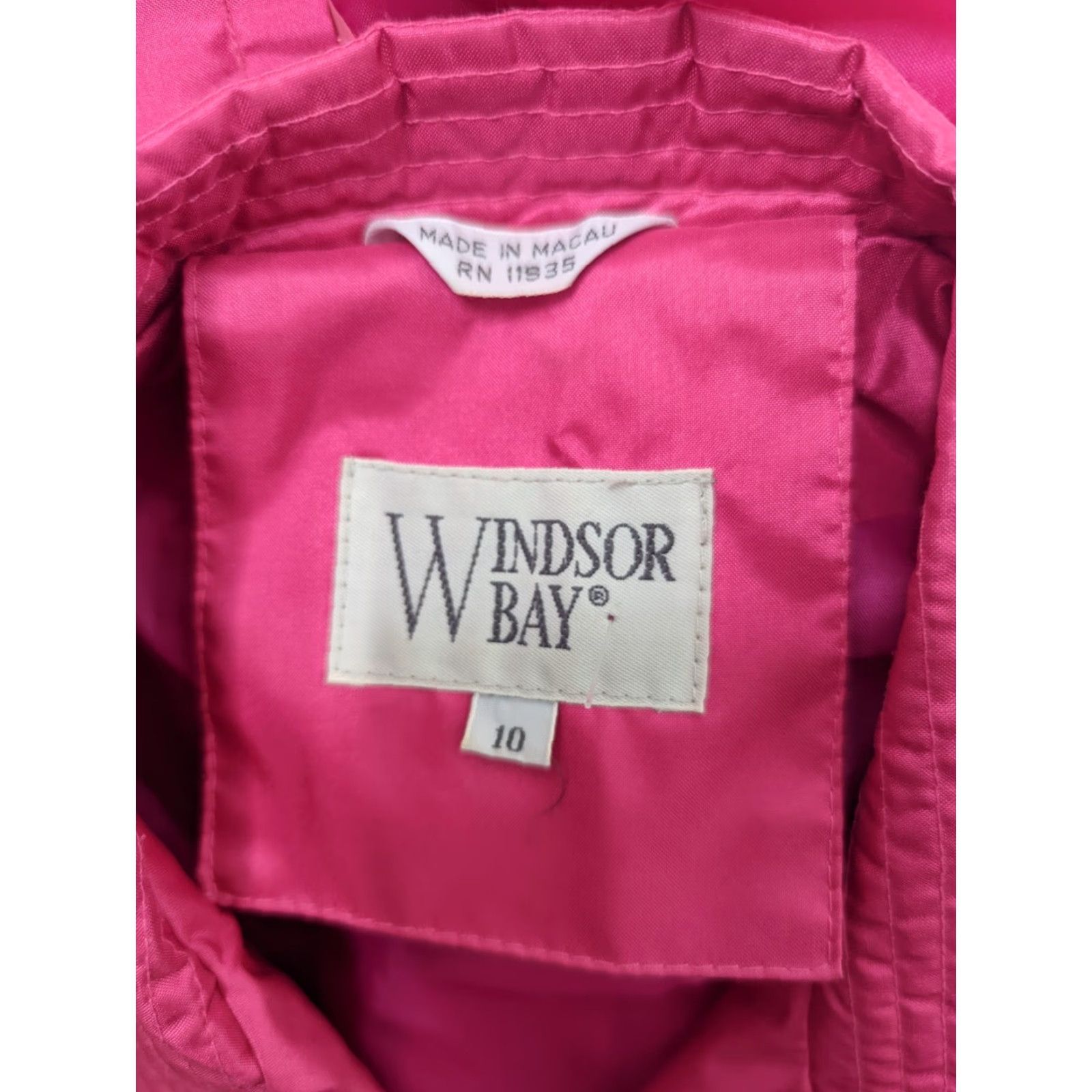 Vintage VINTAGE Hot Pink Softshell Rain Trench Coat Jacket Womens Size 10 Medium Size M / US 6-8 / IT 42-44 - 4 Thumbnail