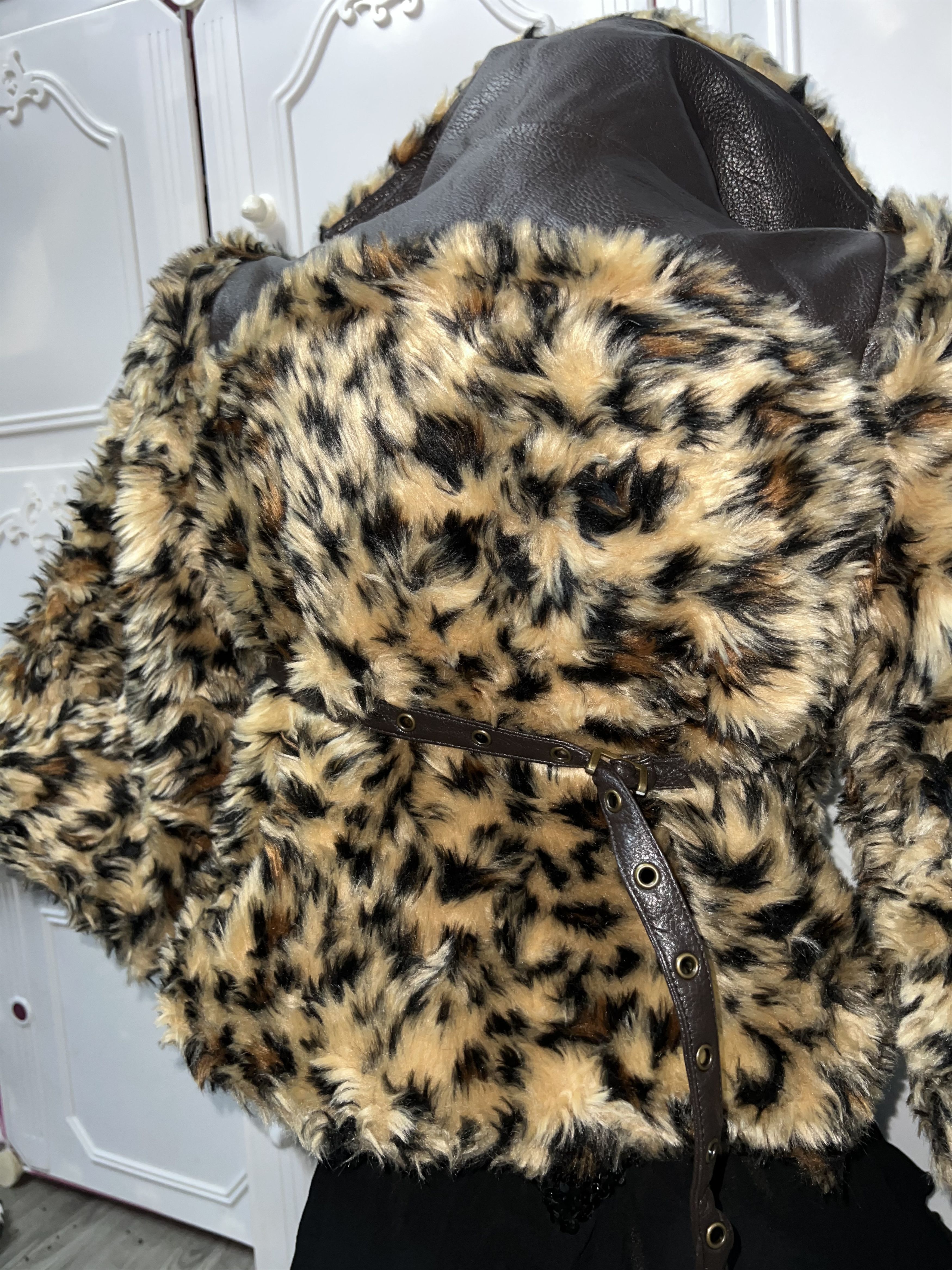 Japanese Brand Rare JSG leopard fur crop jacket 🐆 Size S / US 4 / IT 40 - 11 Thumbnail