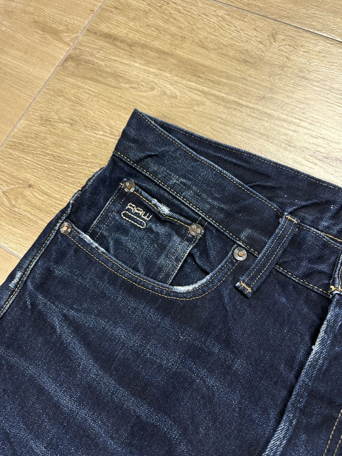 G-Star G-Star Raw 3301 Straight Denim Jeans Size US 31 - 4 Thumbnail