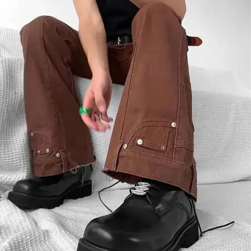 Designer × Japanese Brand Vintage Pantalon trousers Flare Denim Size US 32 / EU 48 - 3 Thumbnail