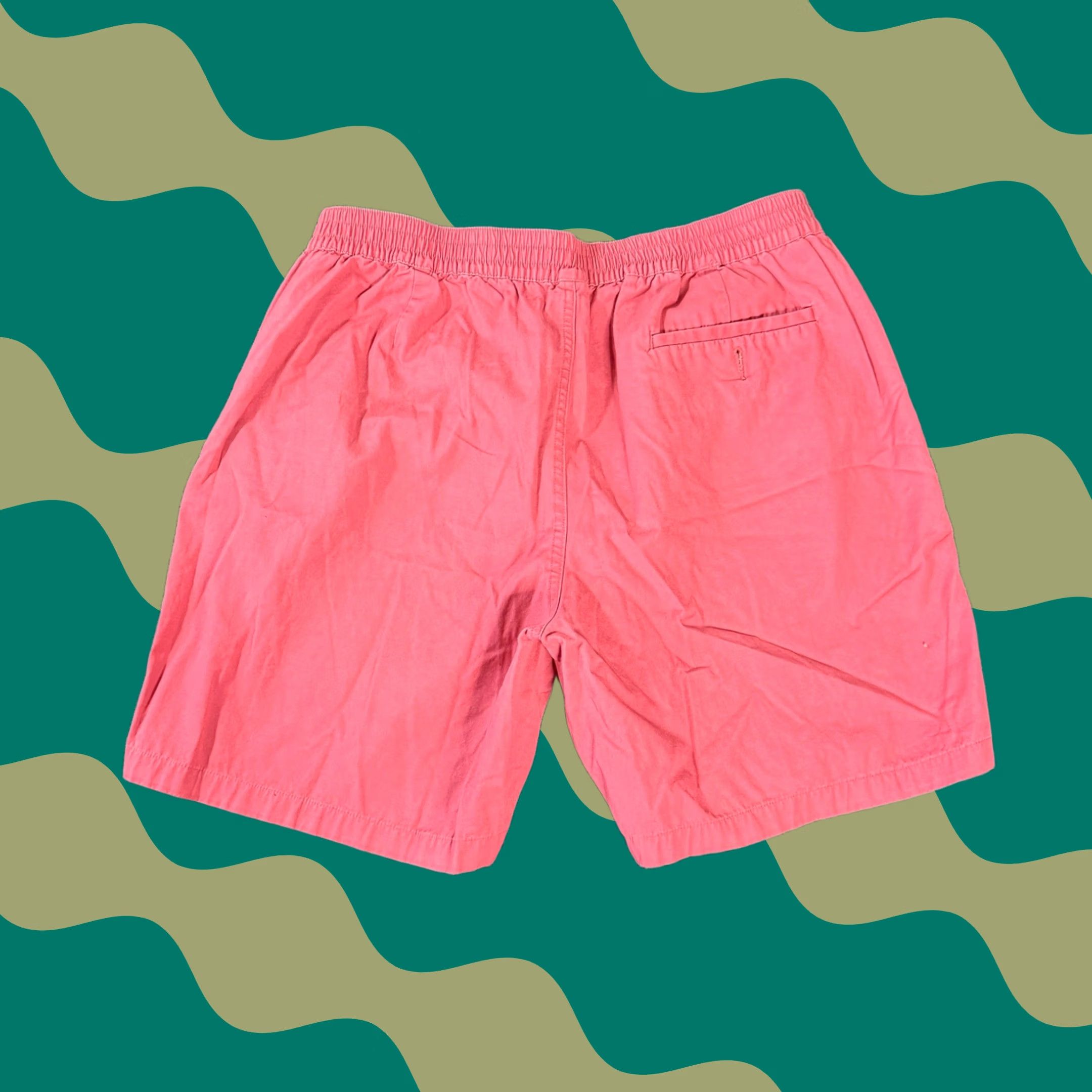 J.Crew VINTAGE J.CREW Tripper Coastal Preppy Beach Salmon 7" Short Men Large Red/Chino Mens Regular A-Grade Size US 33 - 1 Thumbnail