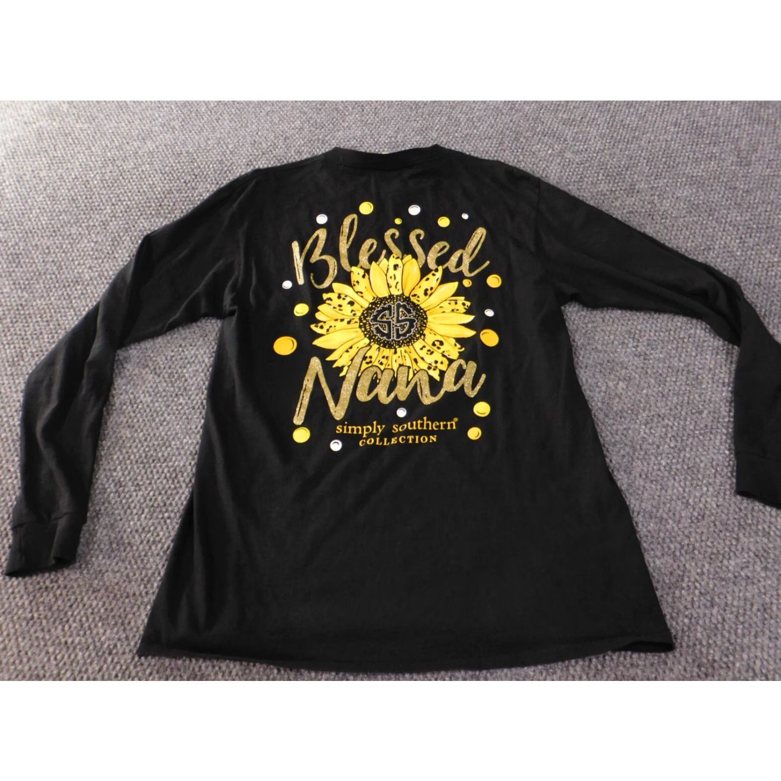 Vintage Simply Southern shirt Medium black floral graphic tee mens blessed long sleeve shirt M Black Floral Graphic Tee Mens Blessed Long Sleeve Shirt Size US M / EU 48-50 / 2 - 7 Thumbnail