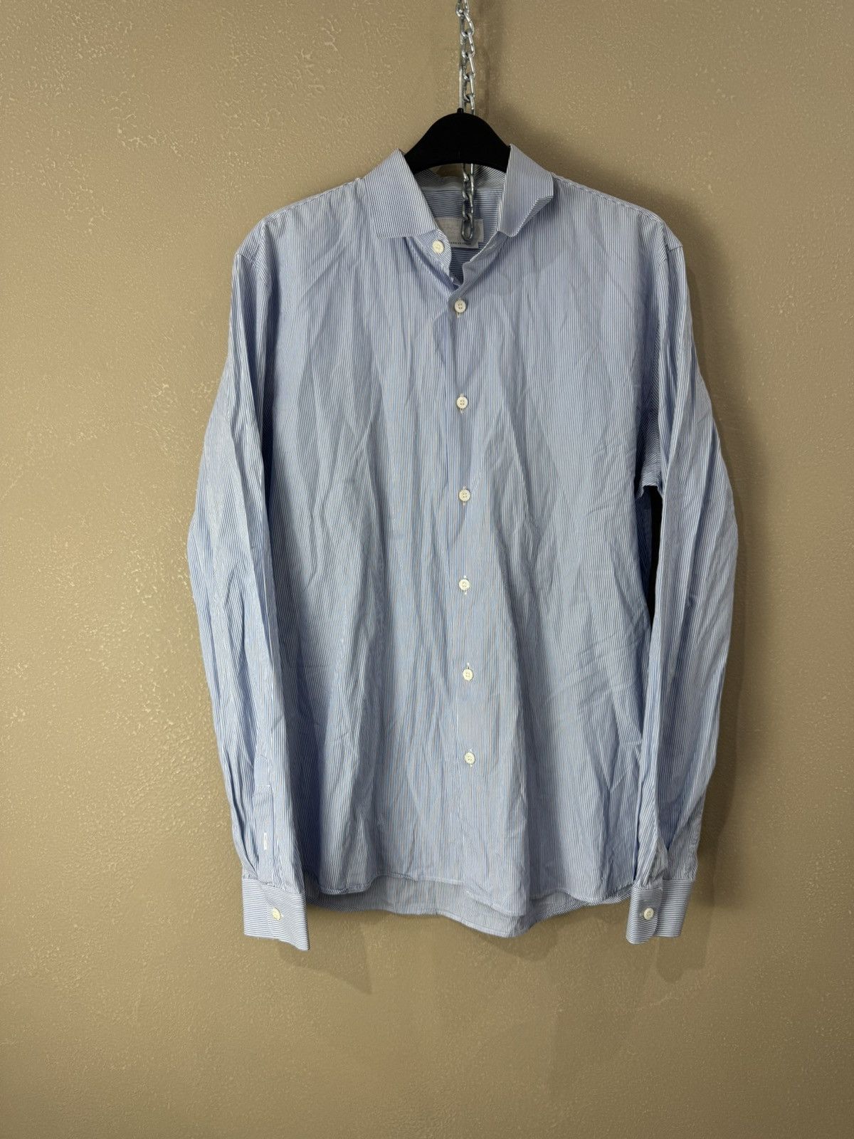 Prada PRADA Rare Deigner Striped Cotton shirt Size US L / EU 52-54 / 3 - 1 Thumbnail