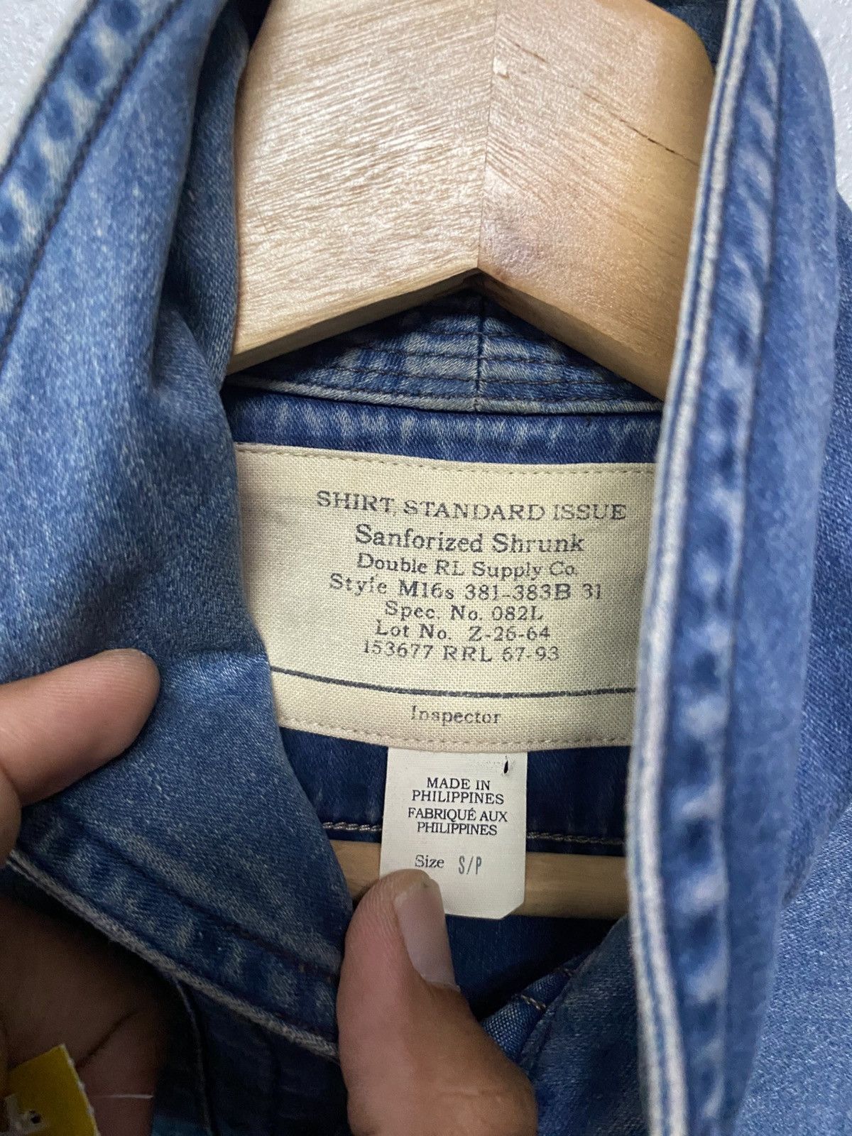 RRL Ralph Lauren Doube RL (RRL) M16s shirt standard issue J(5) Size US S / EU 44-46 / 1 - 5 Thumbnail