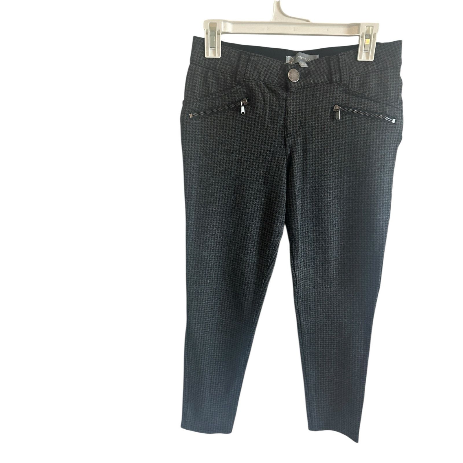 Other Wit & Wisdom Women's 6 Gray Double Zip Ankle Skinny Jeans Size 28" / US 6 / IT 42 - 6 Thumbnail