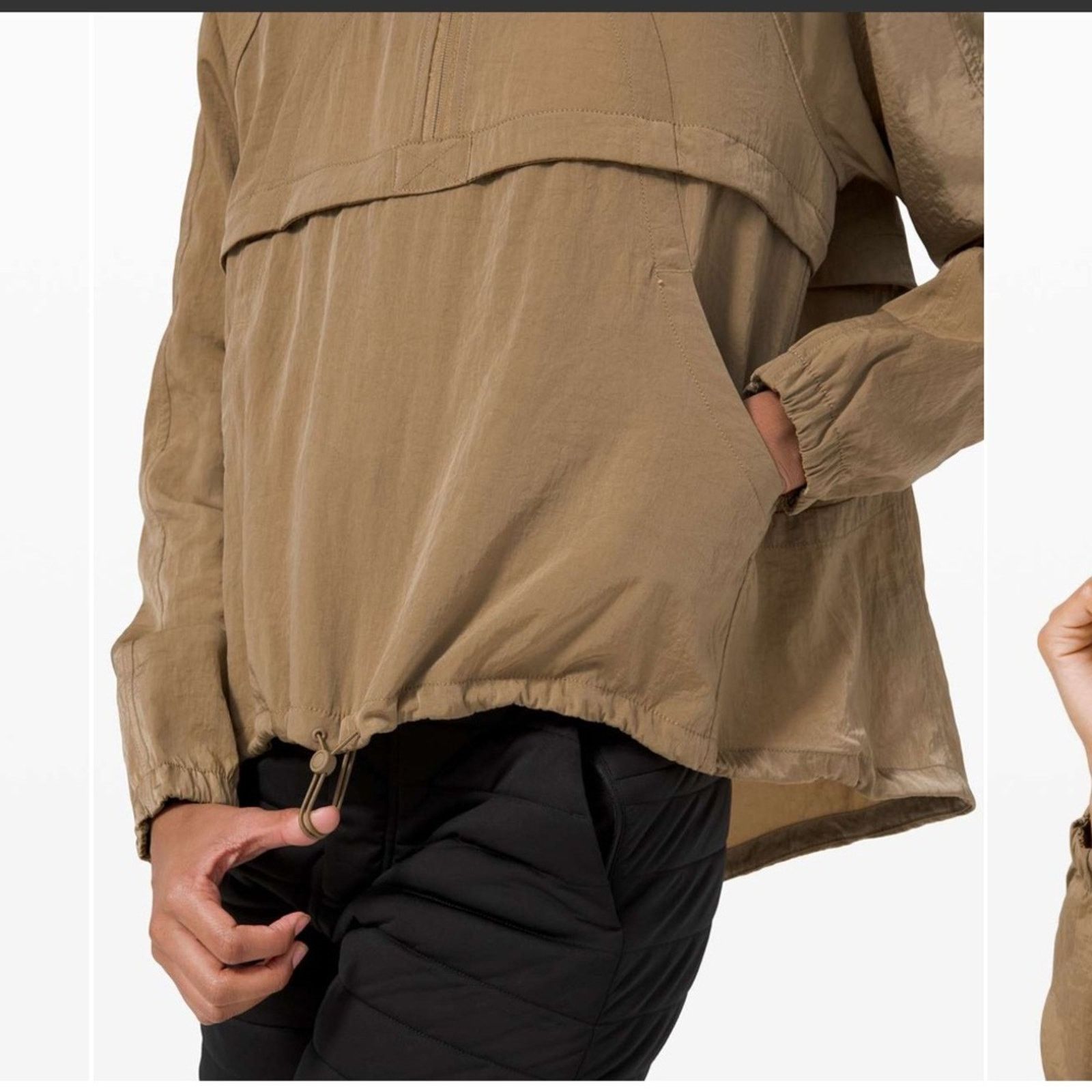 Lululemon Lululemon Seek Vistas 1/2 Zip Jacket – Frontier (Tan) Size L / US 10 / IT 46 - 4 Thumbnail