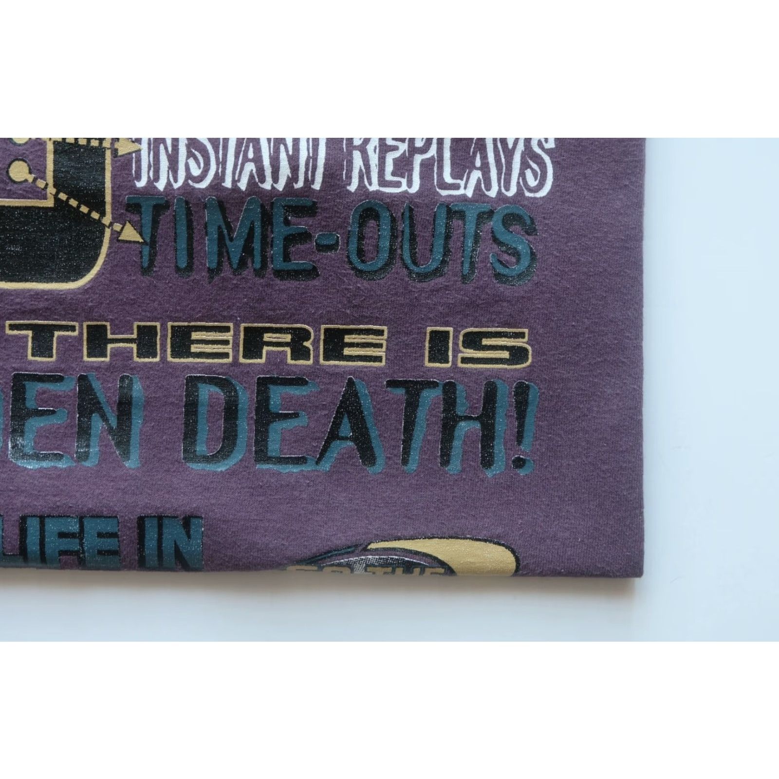 Lee LEE GOD BIBLE SUDDEN DEATH MADE IN USA SCRIPTURE VTG 90s Y2K T SHIRT MEN SZ L Size US L / EU 52-54 / 3 - 3 Thumbnail