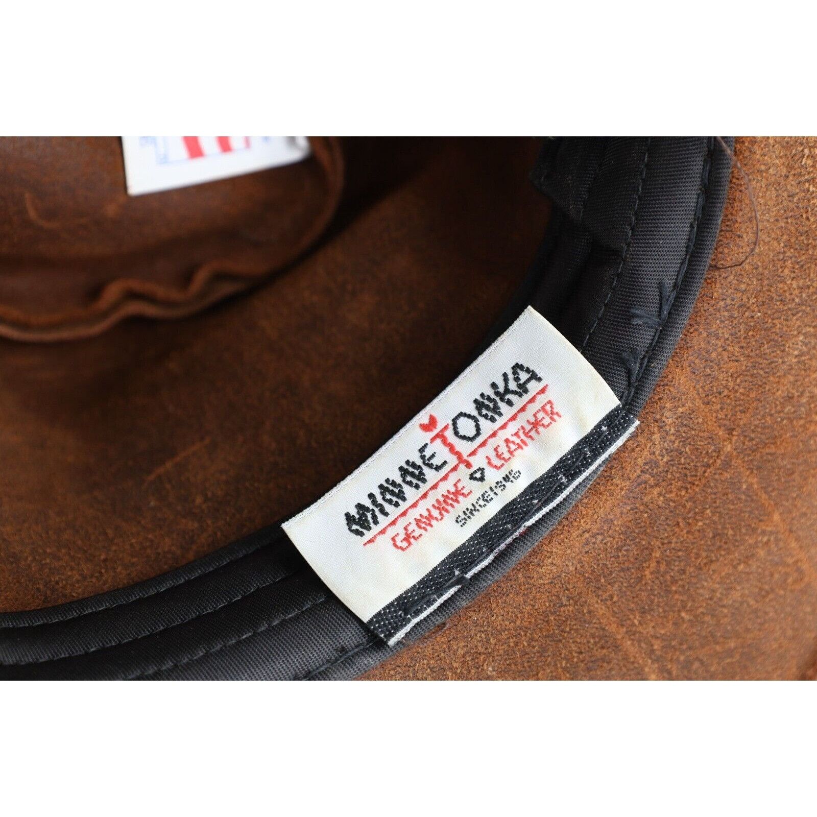 Minnetonka × Vintage Vintage 90s Minnetonka Leather Outback Bush Safari Hat Size ONE SIZE - 8 Thumbnail