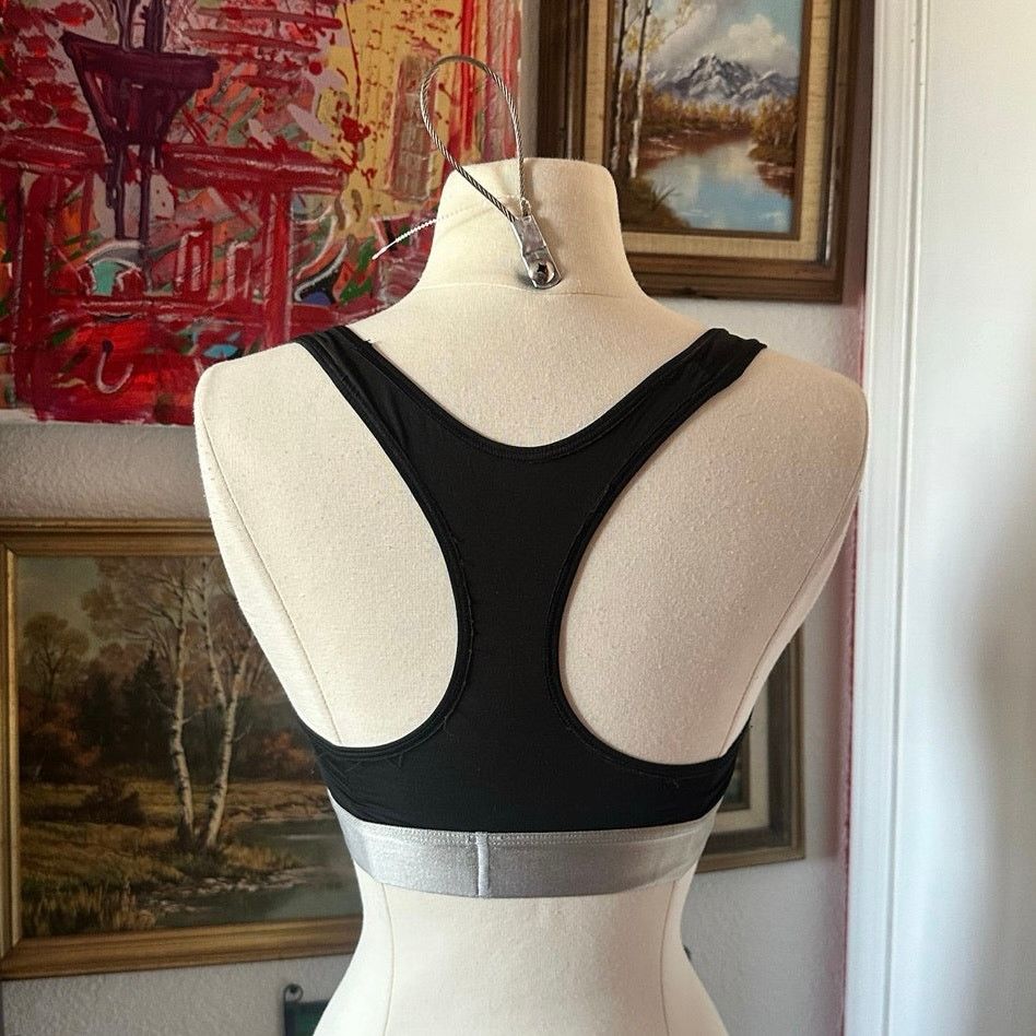 Calvin Klein calvin klein black gray sports bra Size S / US 4 / IT 40 - 3 Thumbnail