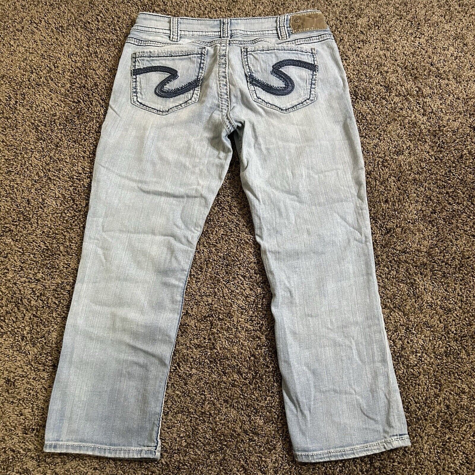 Silver Jeans Co. Y2k Silver Suki Capri Light Wash Jeans Size W30 Size 30" / US 8 / IT 44 - 5 Thumbnail