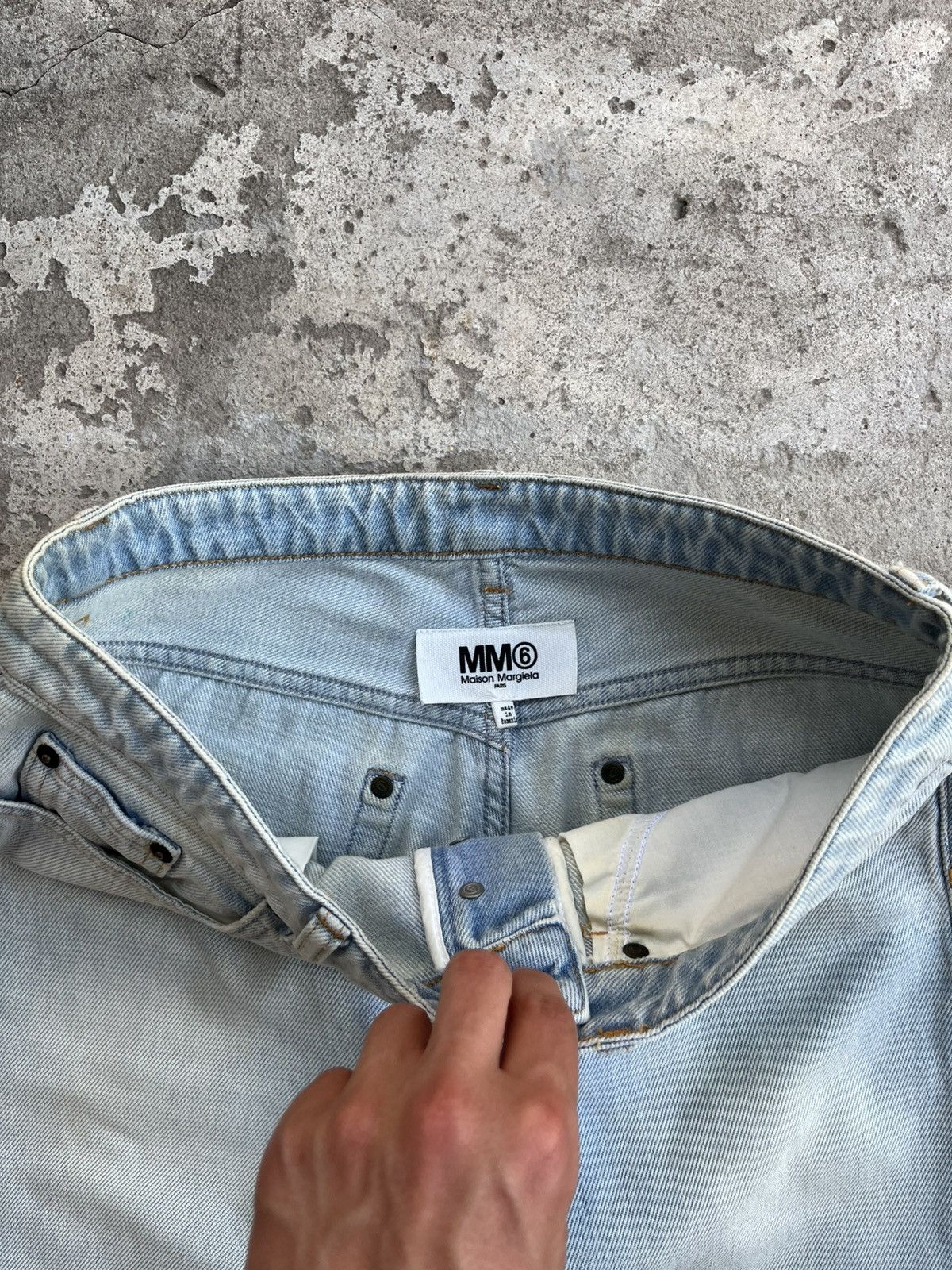 Maison Margiela Maison Margiela MM6 Flared Dirty Faded Jeans Denim Pants Size 27" / US 4 / IT 40 - 2 Thumbnail