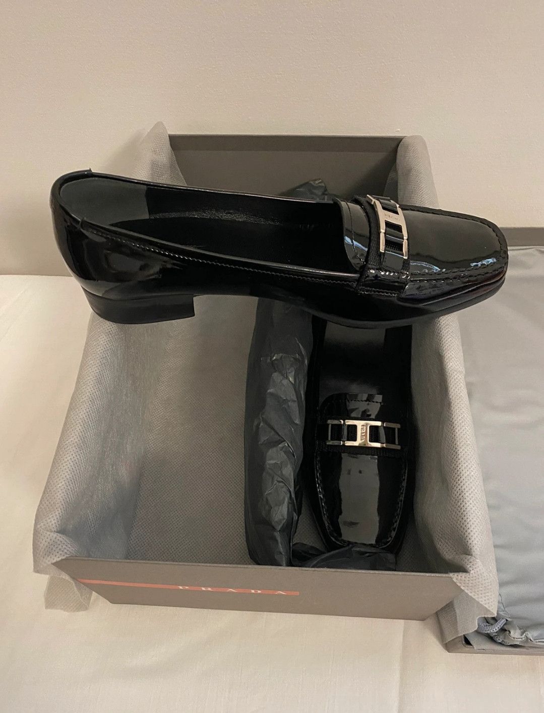Prada Mocassini Prada in pelle verniciata nera Size US 8 / IT 38 - 3 Thumbnail