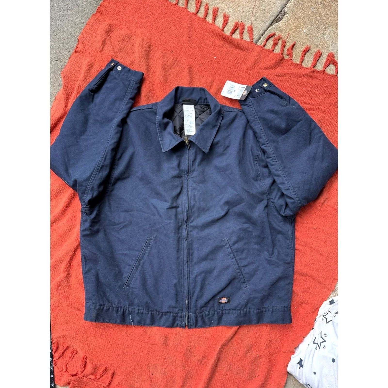 Dickies VINTAGE Dickies Eisenhower Work Jacket Quilted Lined Zip Front NWT Men 2X Navy Blue Jacket Mens Size US XXL / EU 58 / 5 - 2 Thumbnail