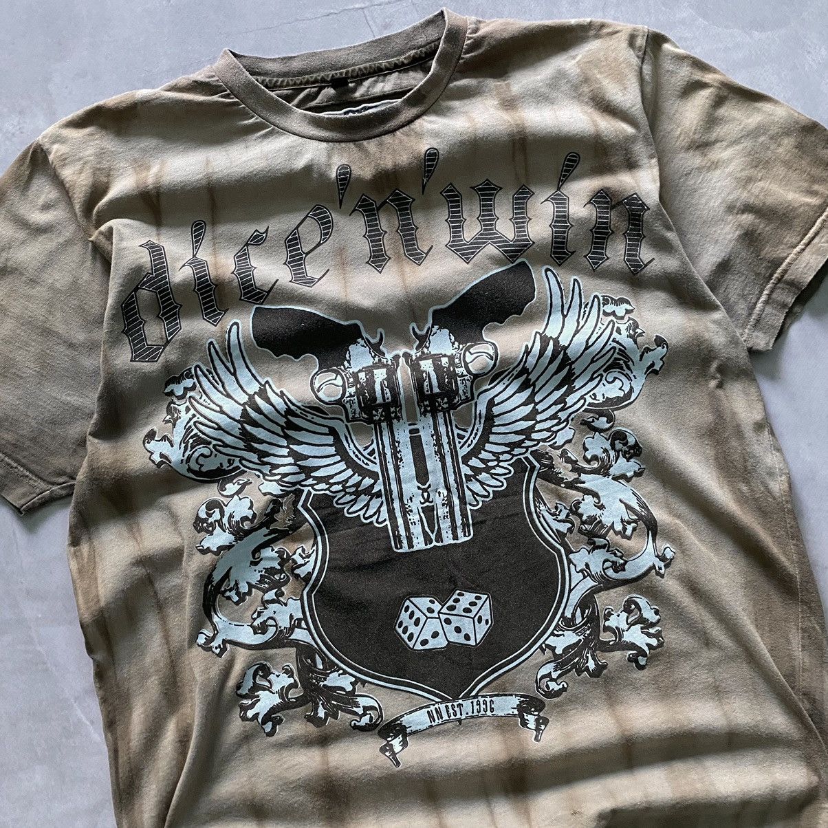 Affliction × If Six Was Nine × True Religion Japan Margiela Vibe Printed Tribal T-Shirt Y2K Size US M / EU 48-50 / 2 - 3 Thumbnail