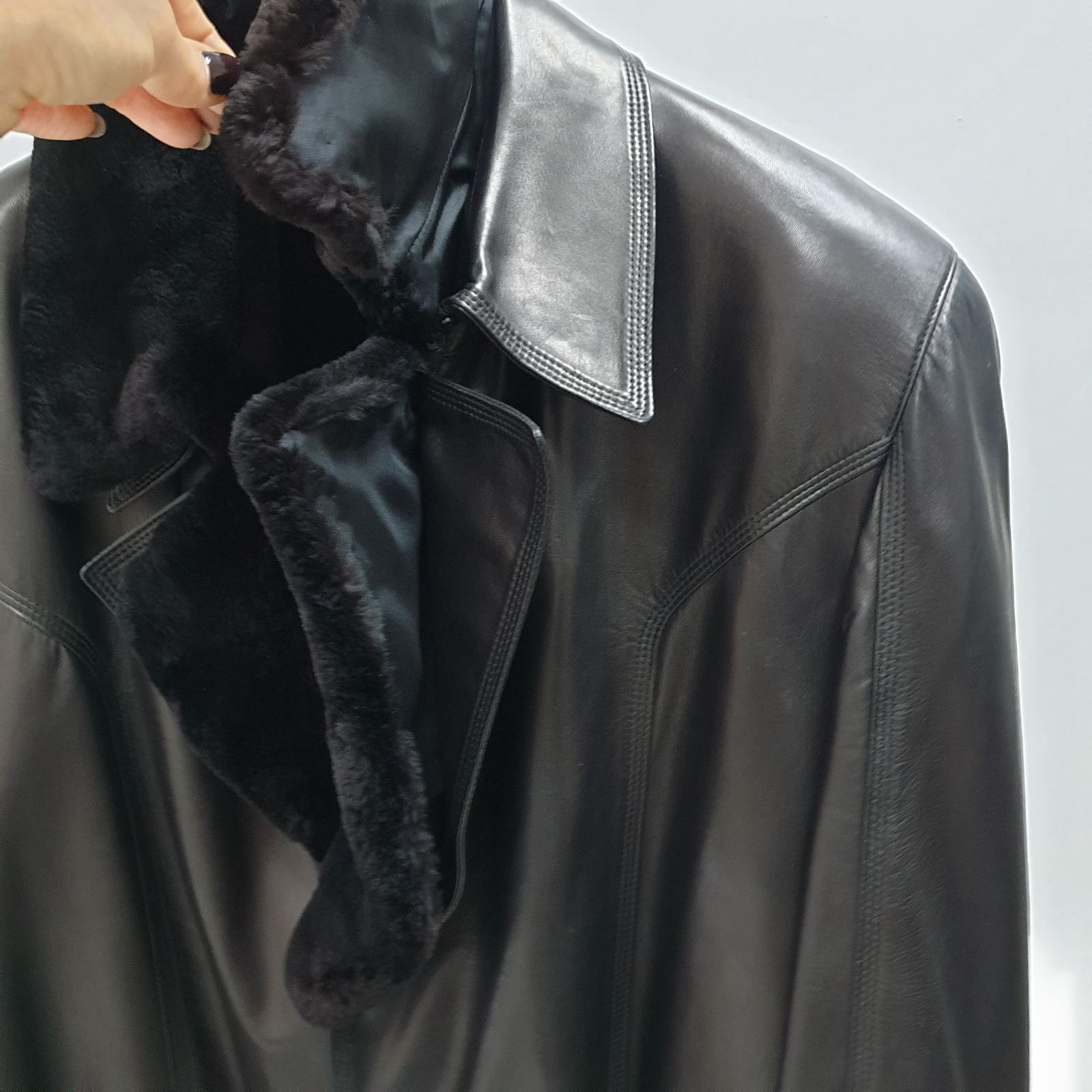 Zilli Zilli leather coat sz. 64 (3XL) Size US XXL / EU 58 / 5 - 3 Thumbnail