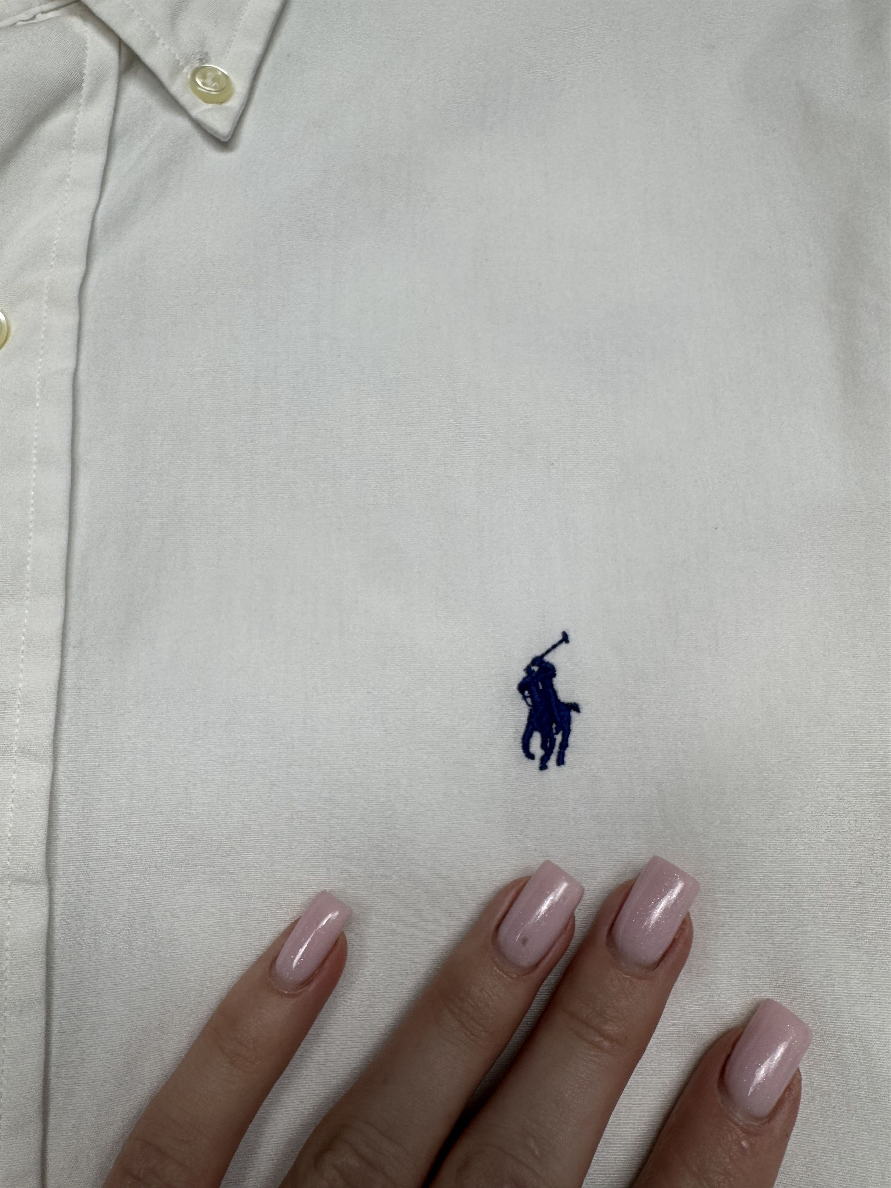 Polo Ralph Lauren Polo Ralph Lauren Mens White Long Sleeve Shirt Size US M / EU 48-50 / 2 - 3 Thumbnail
