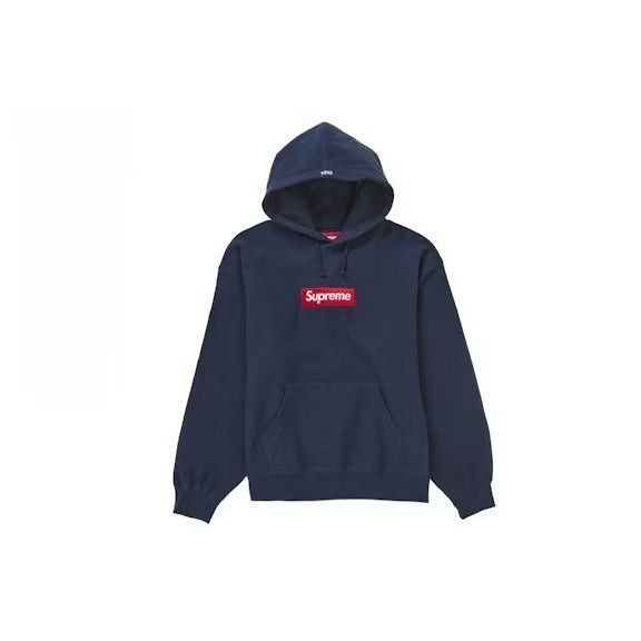 Supreme Box Logo Hooded Sweatshirt Sweatshirt (FW24) Navy Size US S / EU 44-46 / 1 - 1 Preview
