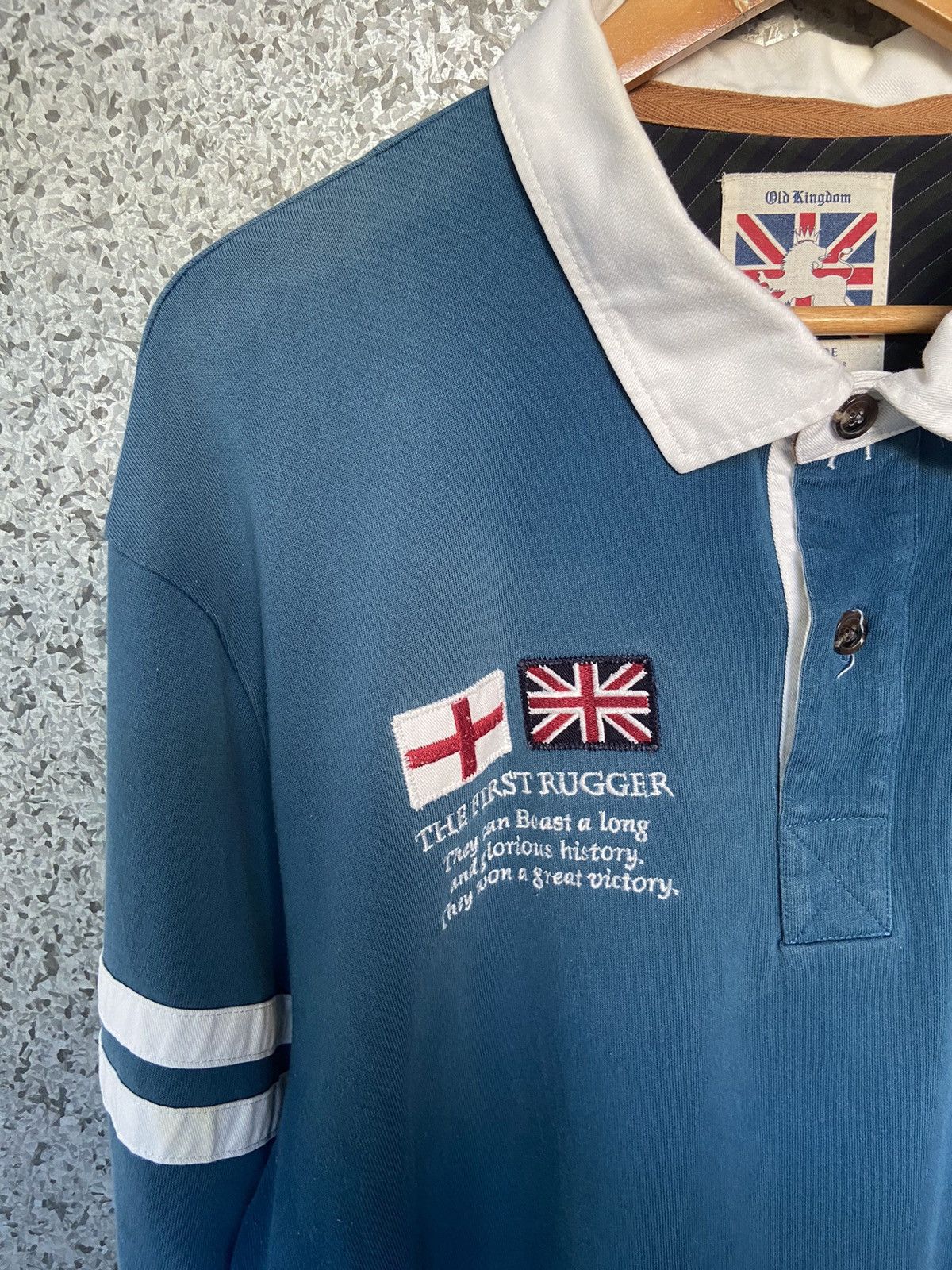 Japanese Brand 🔥 Old Kingdom Royal Side Rugby polos long sleeve Size US XL / EU 56 / 4 - 3 Thumbnail